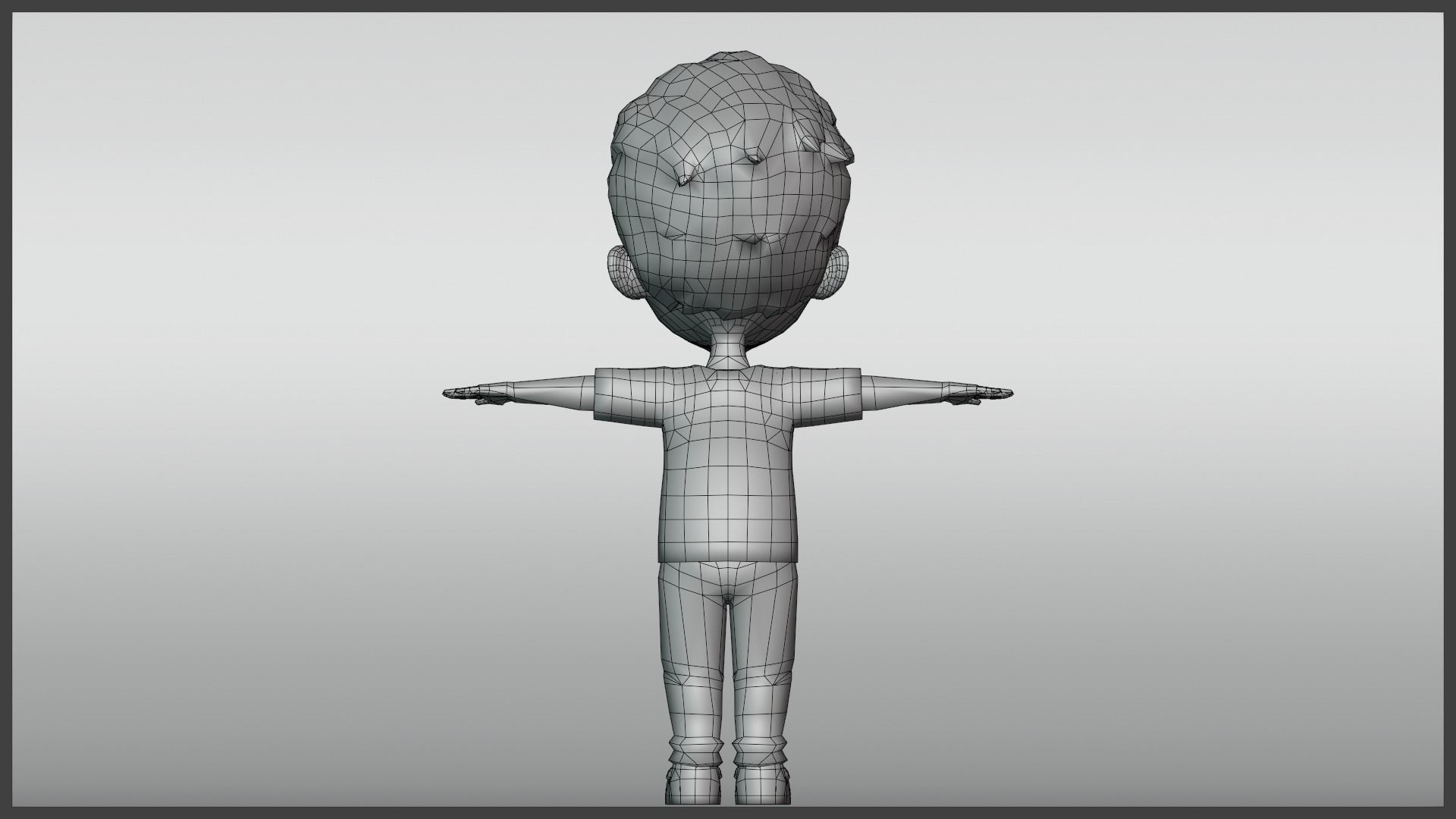 Leo Kid Cartoon Character Low Poly Low-poly 3D model_22