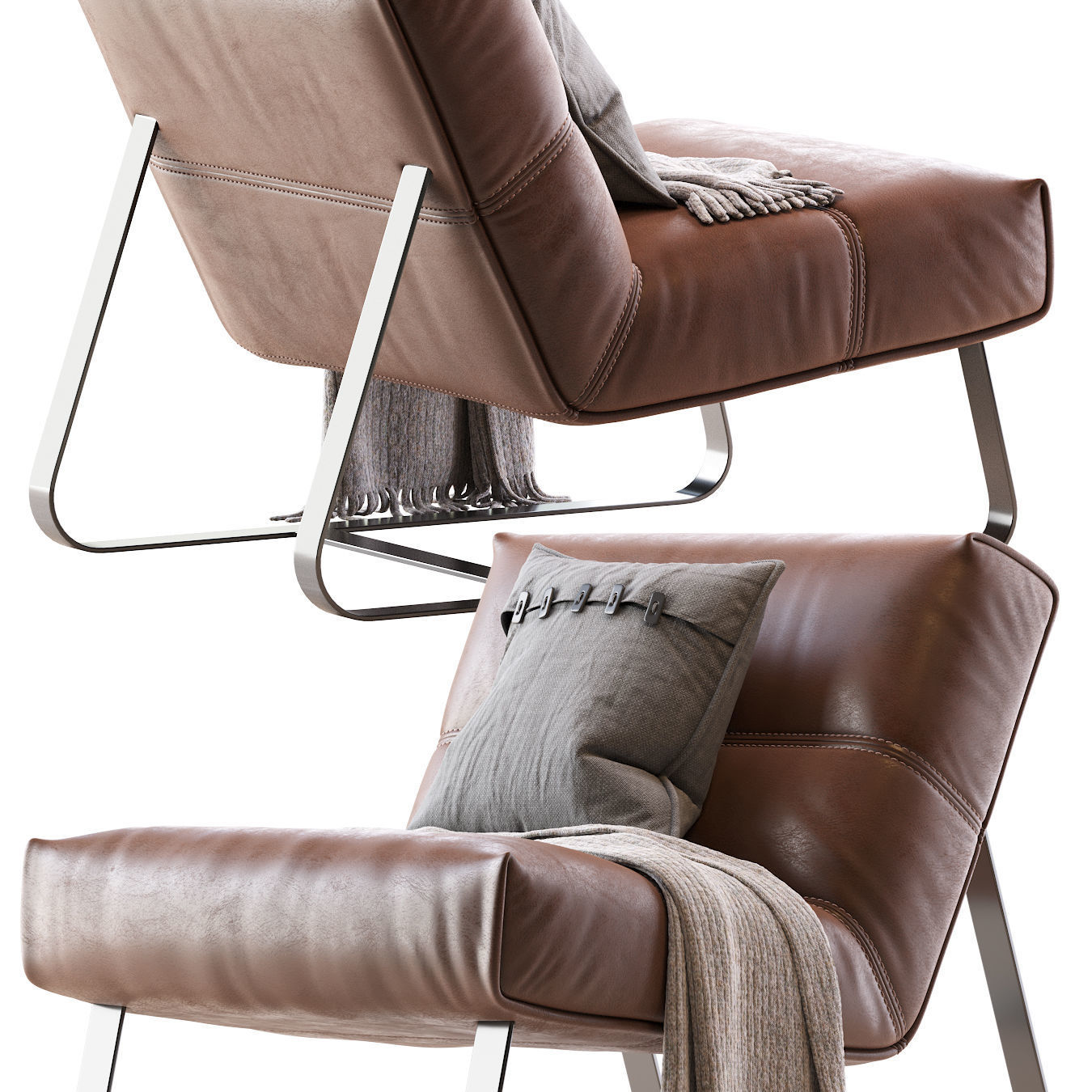 Loft Armchair 3D model_2