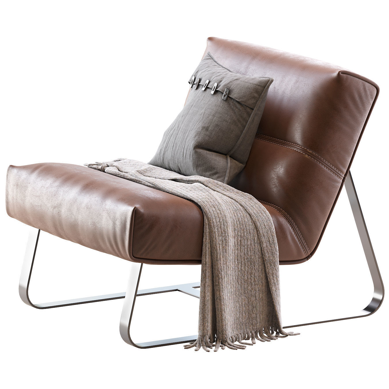 Loft Armchair 3D model_3