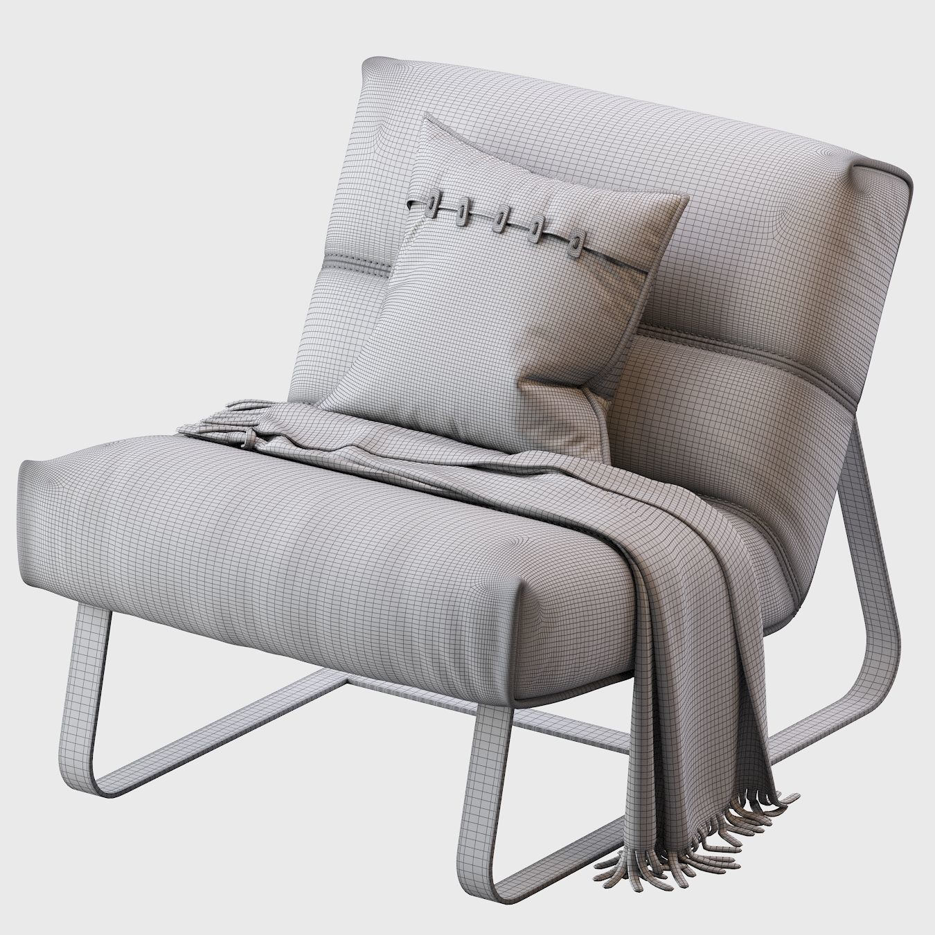 Loft Armchair 3D model_4