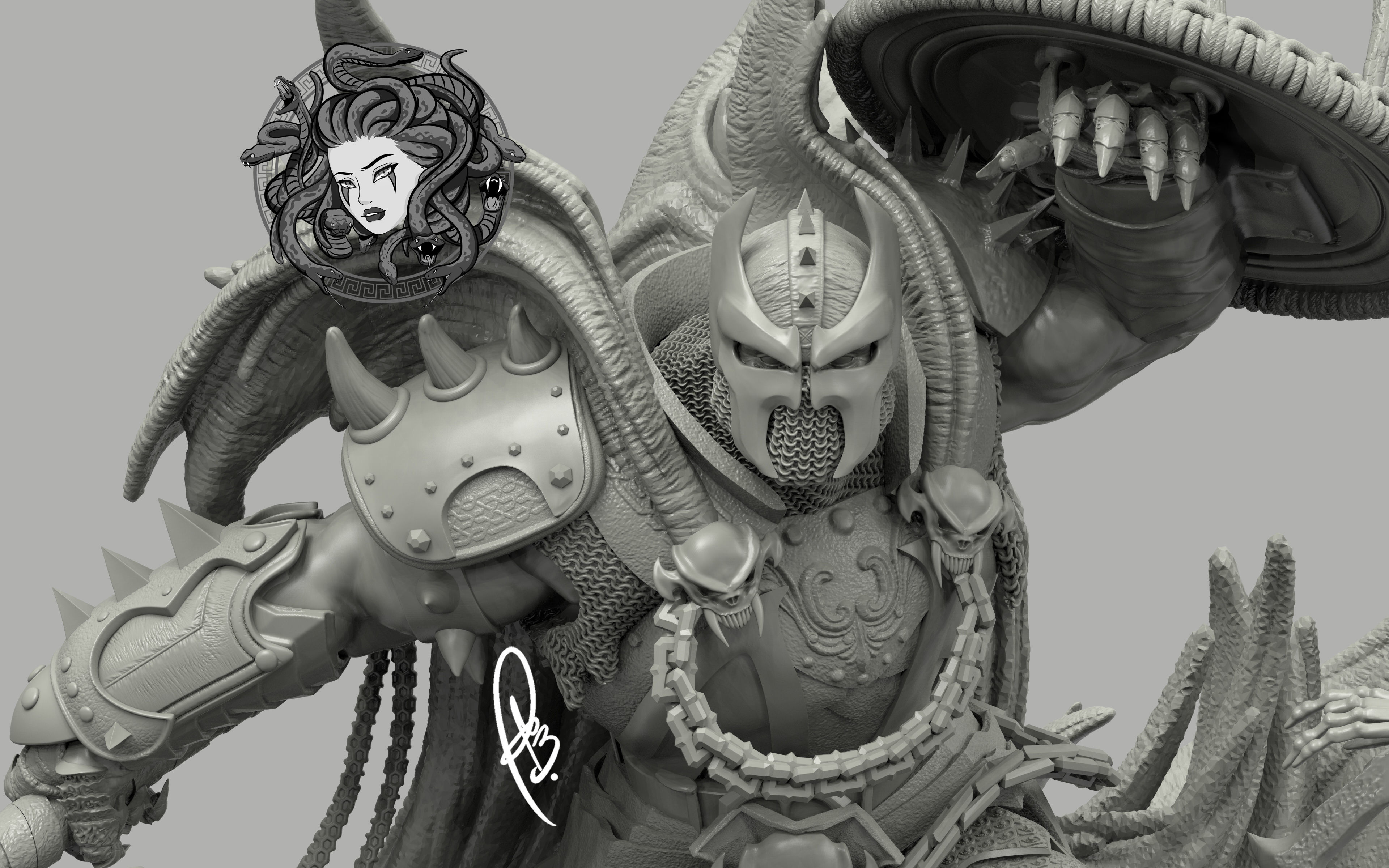 MEDIEVAL HELLSPAWN BY CREATIVE GEEK MB 3D print model_5