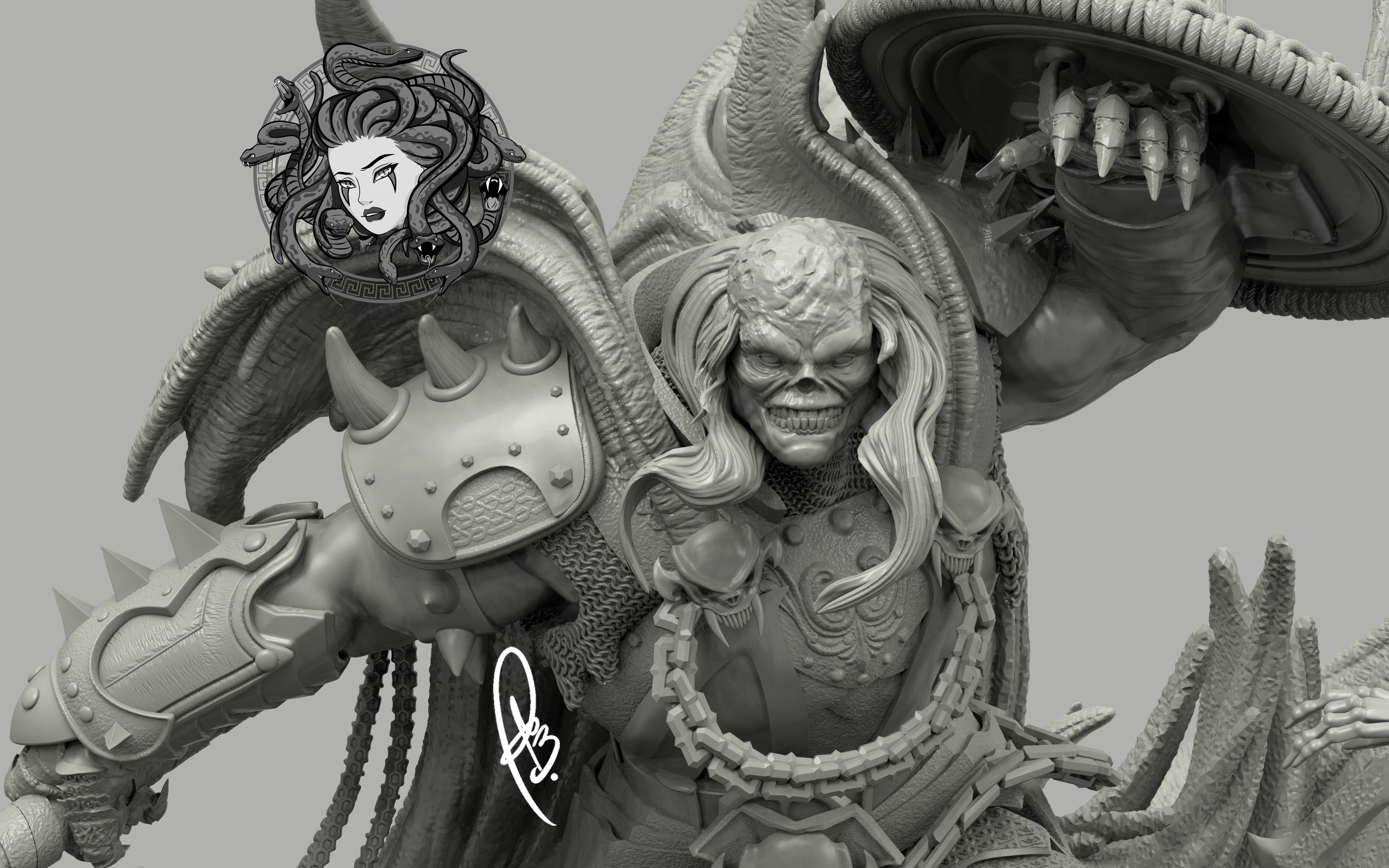 MEDIEVAL HELLSPAWN BY CREATIVE GEEK MB 3D print model_6