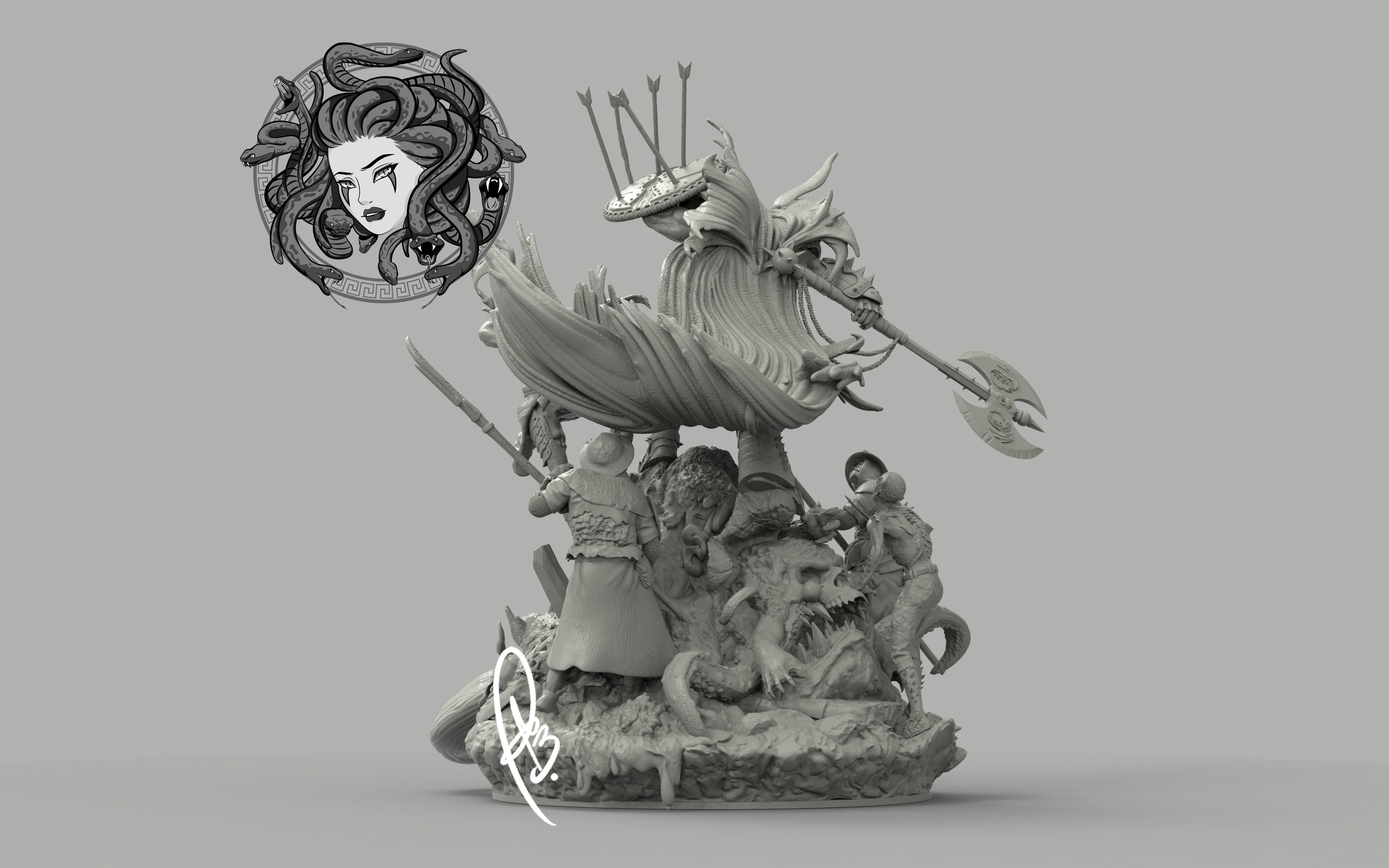 MEDIEVAL HELLSPAWN BY CREATIVE GEEK MB 3D print model_2