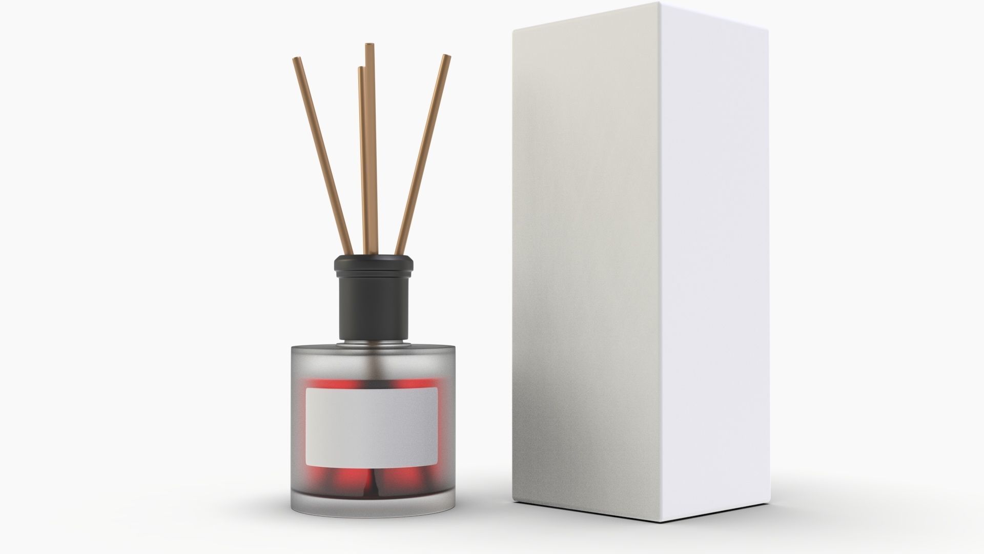 Frosted Glass Diffuser Bottle 3D model_7