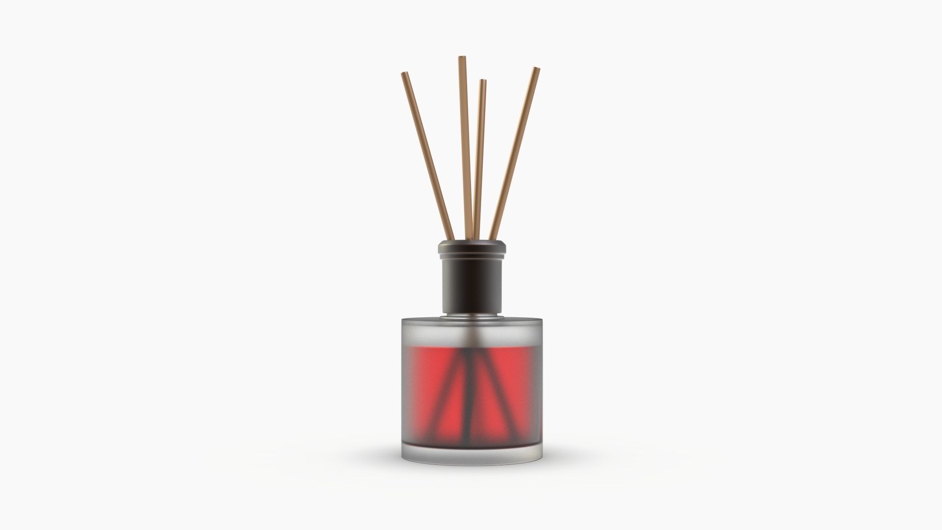Frosted Glass Diffuser Bottle 3D model_6