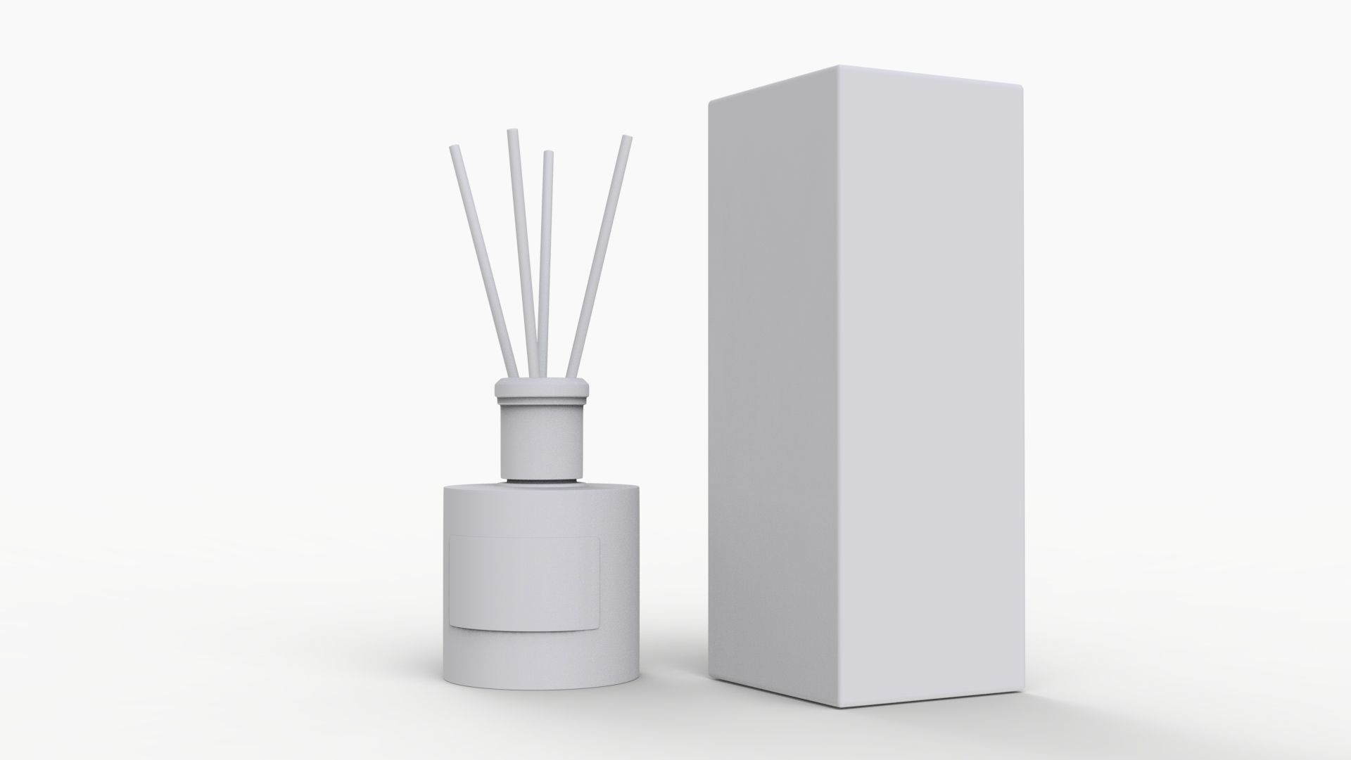 Frosted Glass Diffuser Bottle 3D model_9