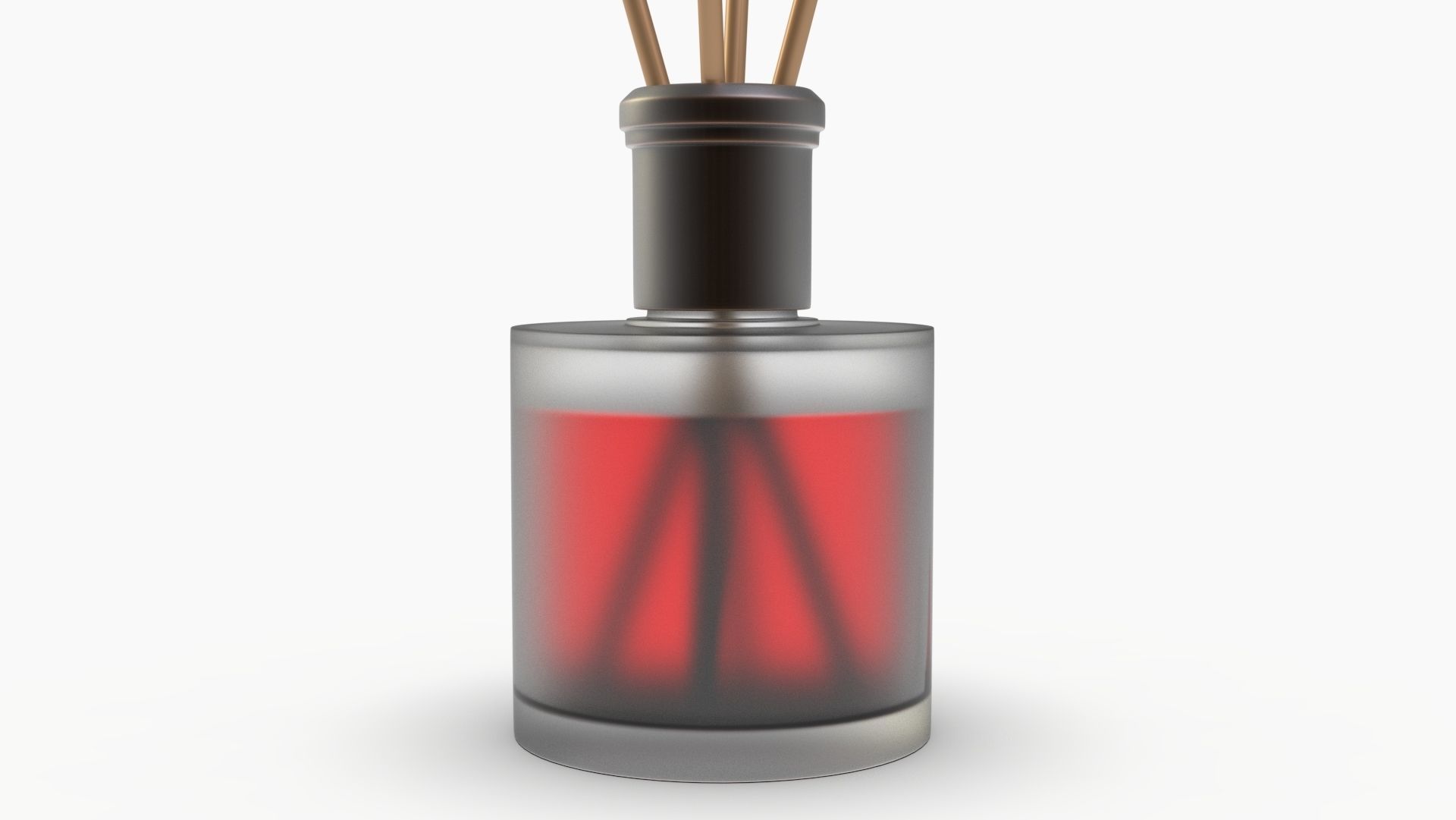 Frosted Glass Diffuser Bottle 3D model_1