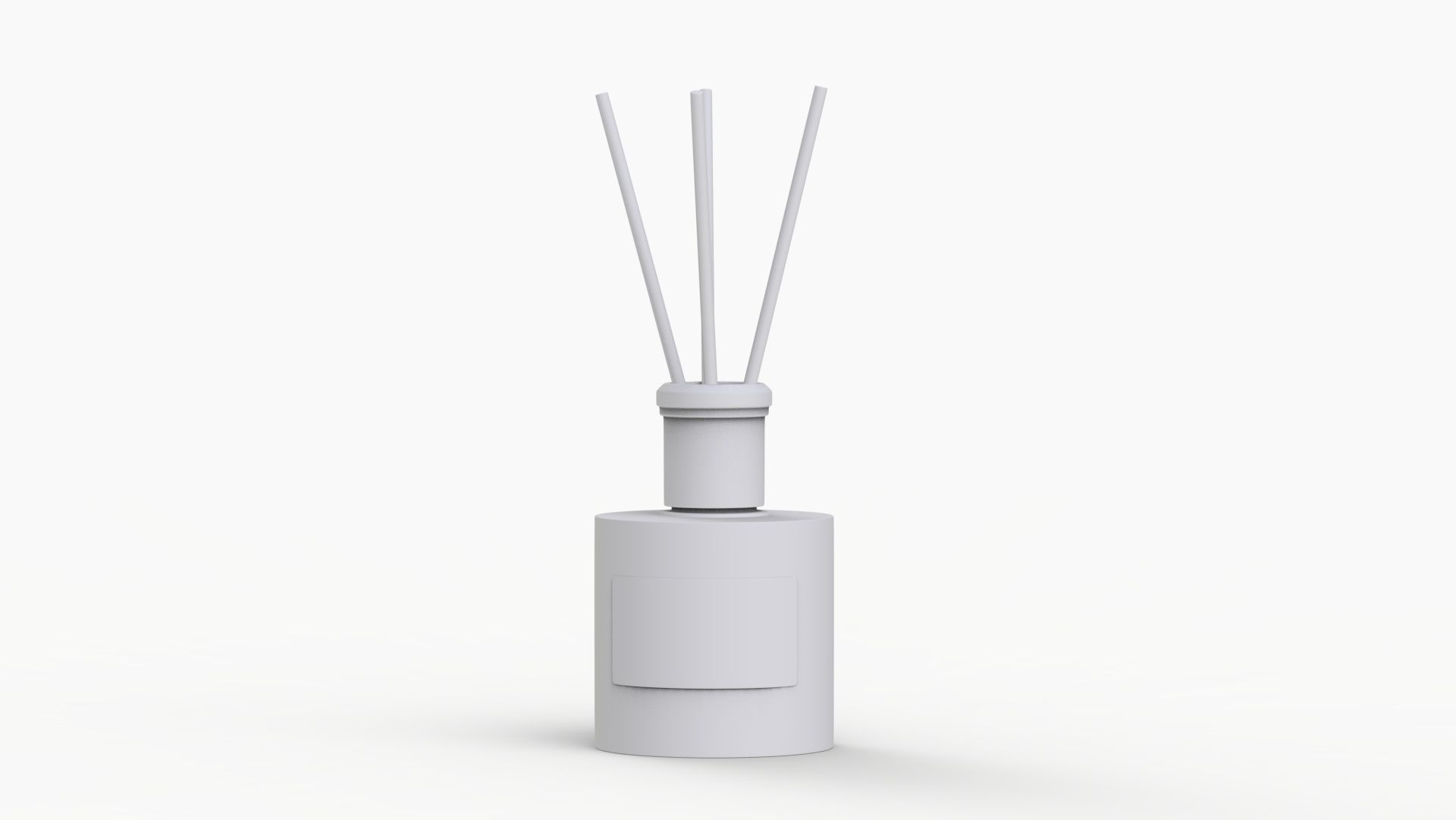Frosted Glass Diffuser Bottle 3D model_11