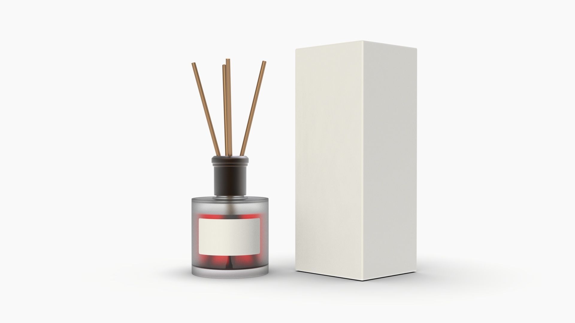 Frosted Glass Diffuser Bottle 3D model_4