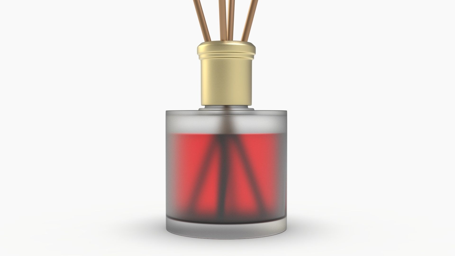 Frosted Glass Diffuser Bottle 3D model_5