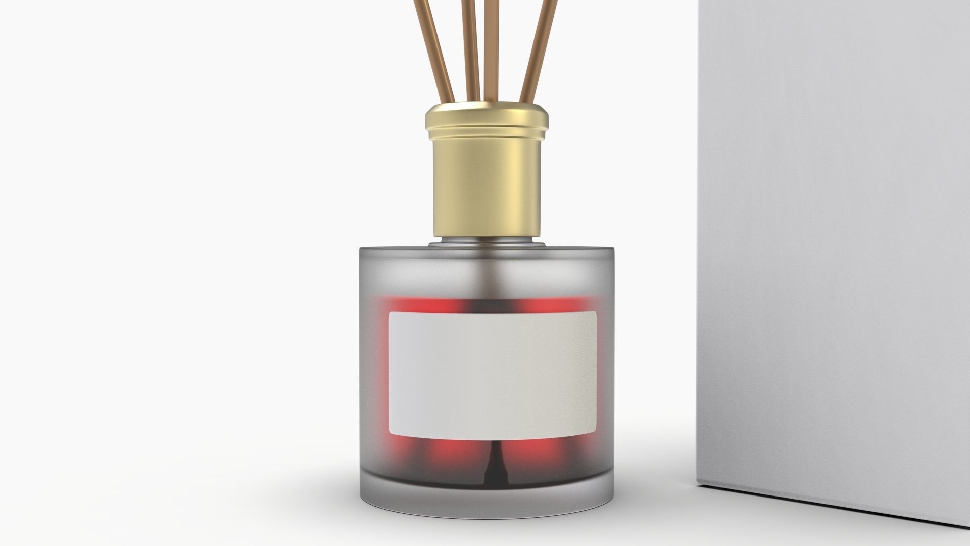 Frosted Glass Diffuser Bottle 3D model_3