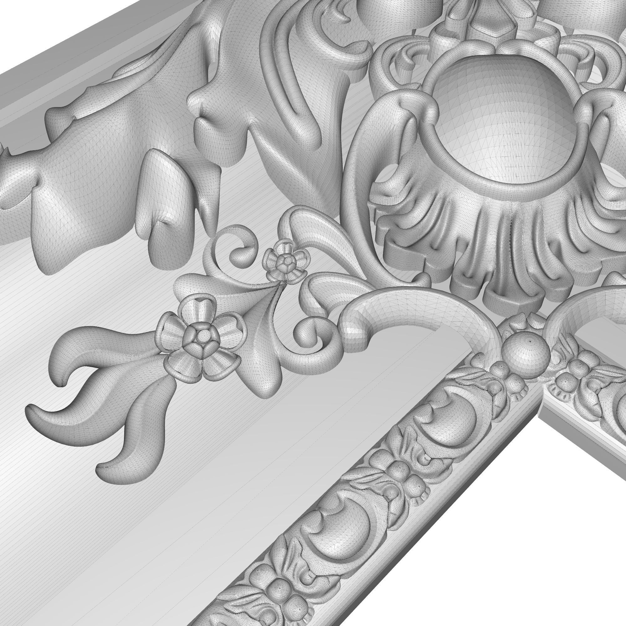 Carved Picture Frame 3D model_10