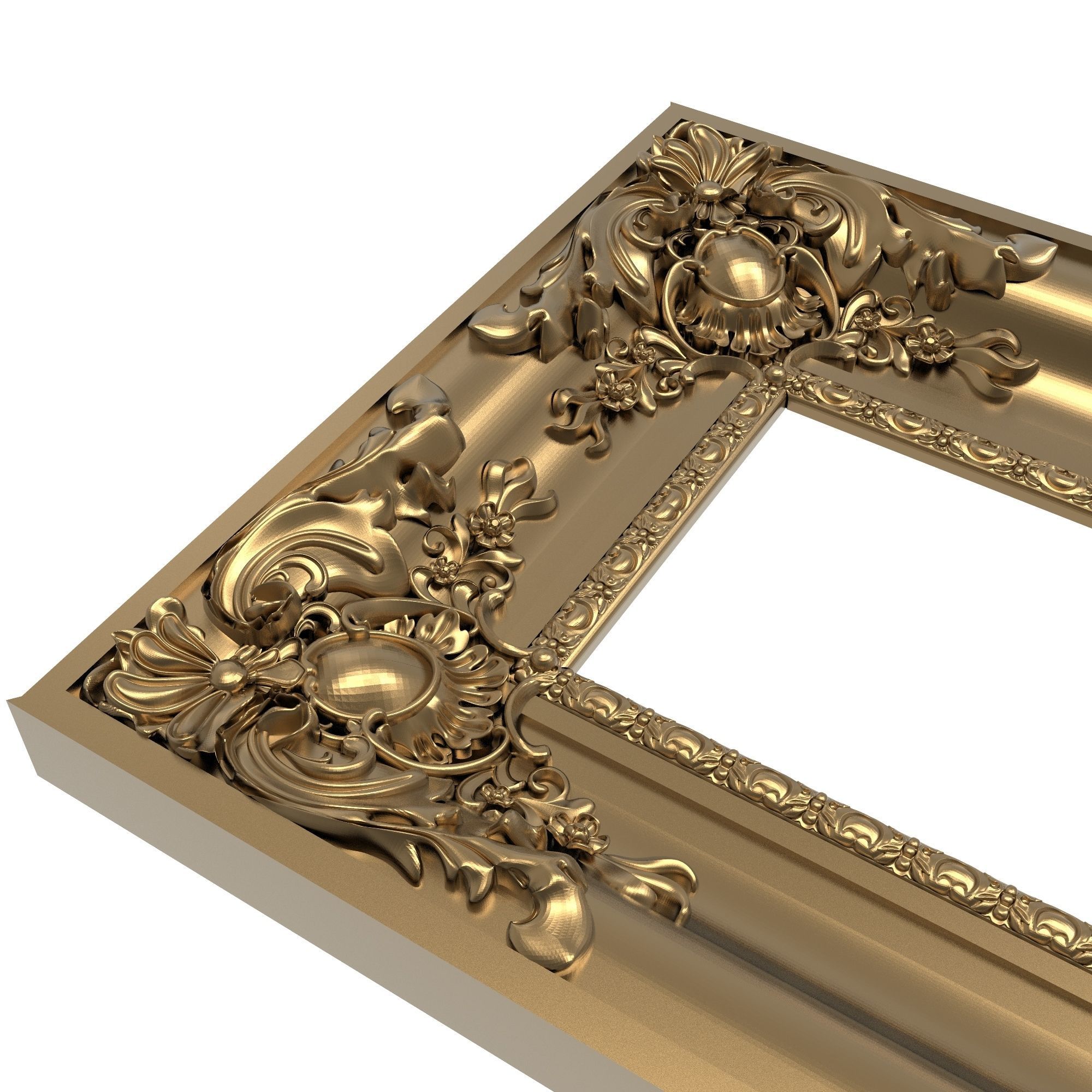 Carved Picture Frame 3D model_7