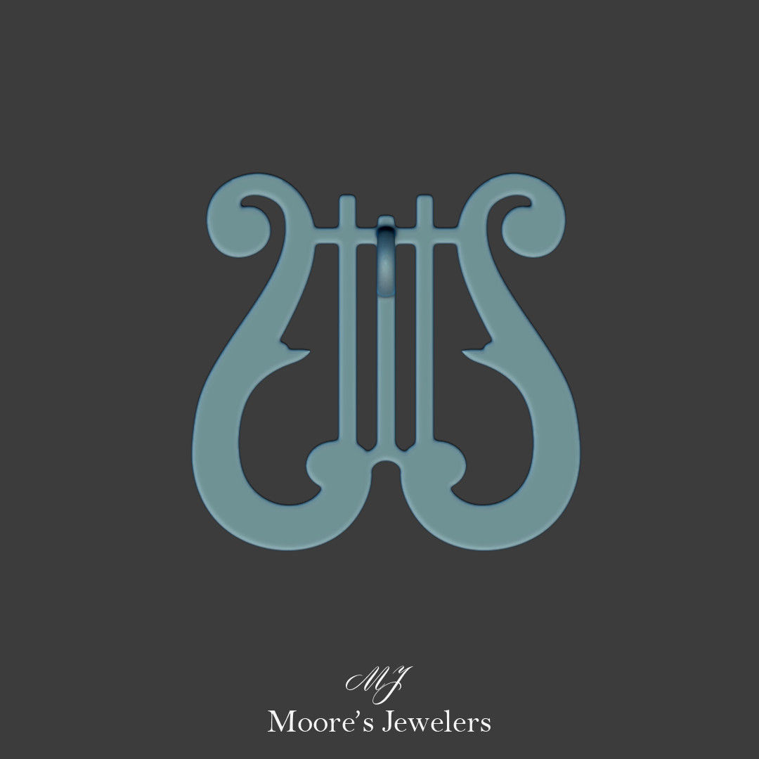 Musical Stand Pendant 3d Model 3D print model_6