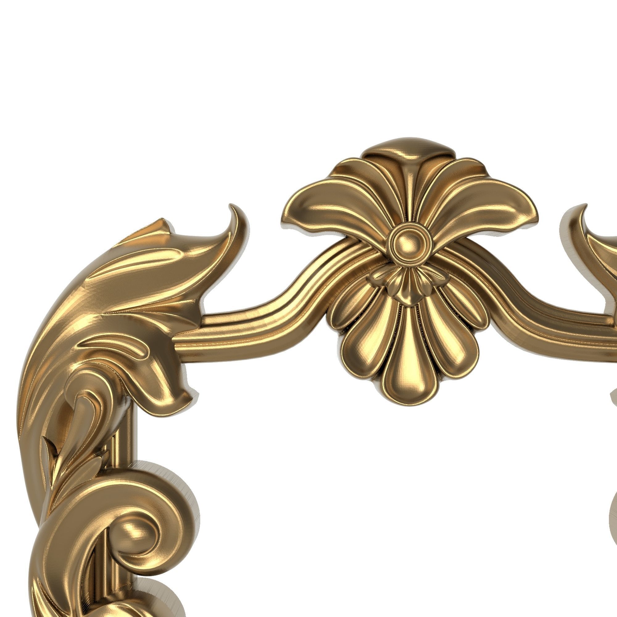 Carved Picture Frame 3D model_1