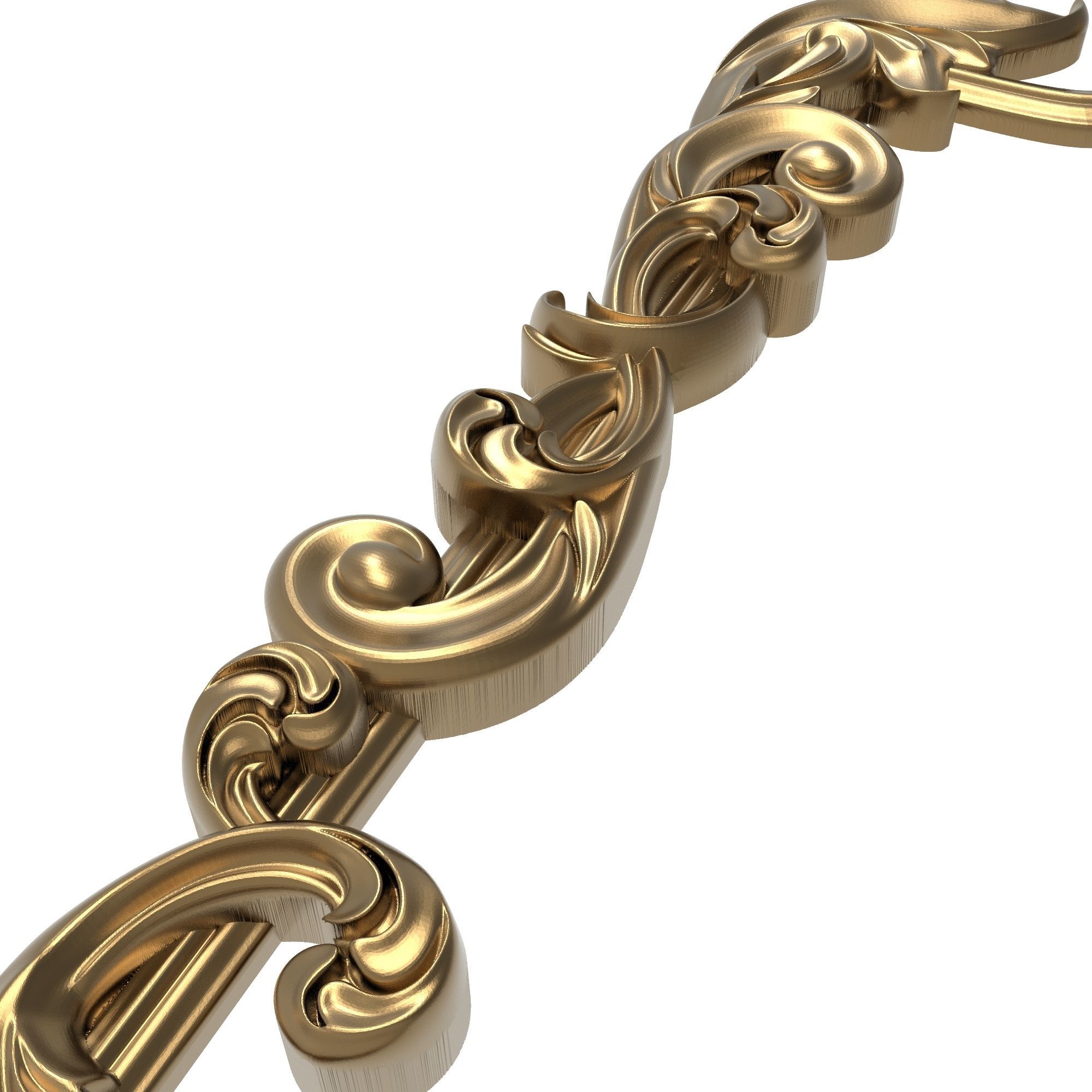 Carved Picture Frame 3D model_2