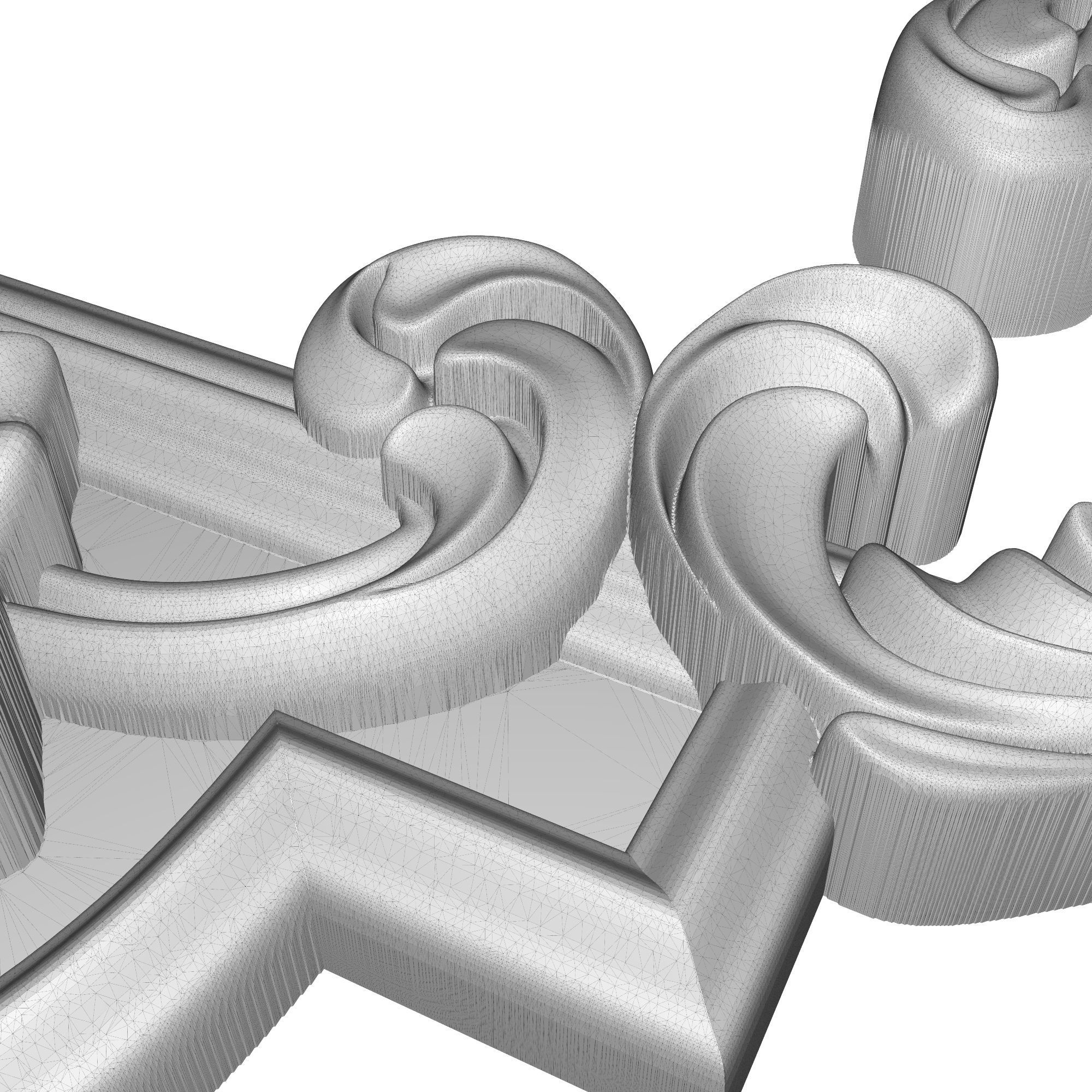 Carved Picture Frame 3D model_7