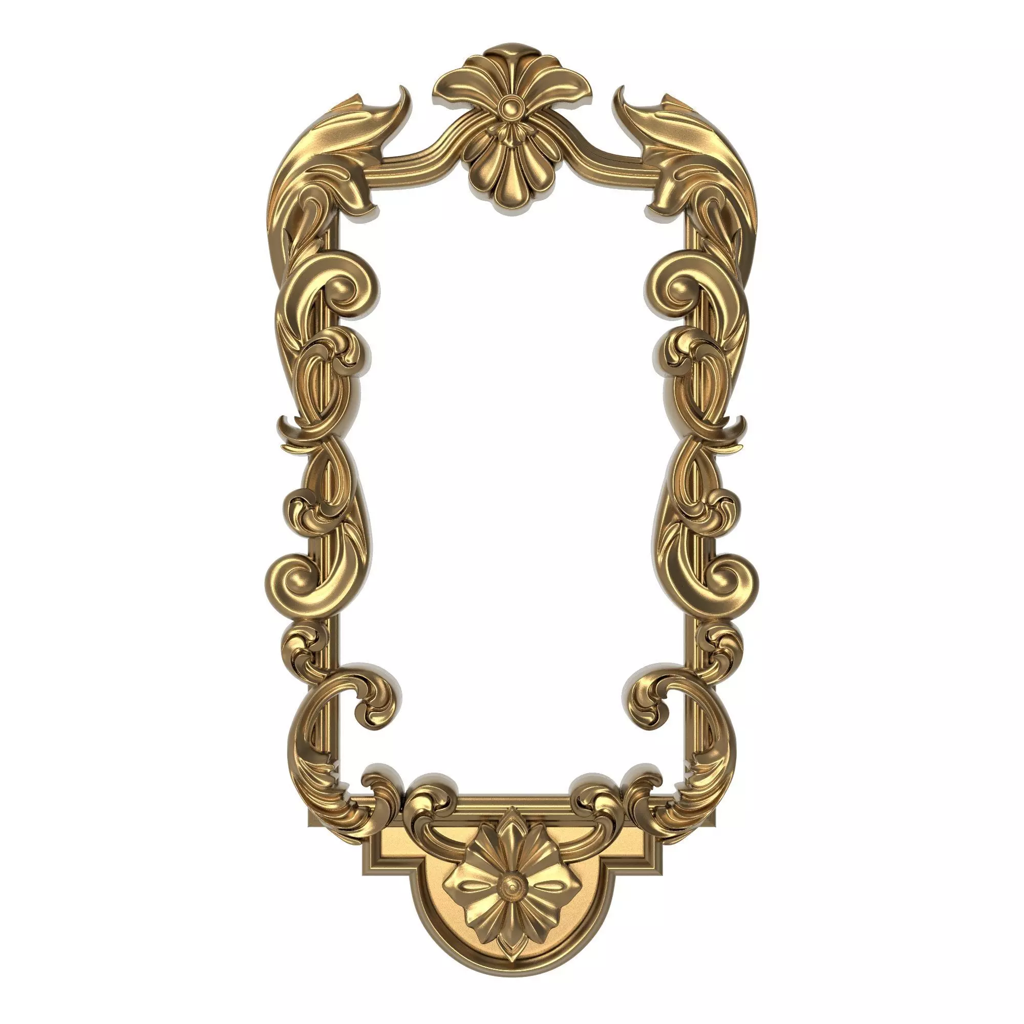 Carved Picture Frame 3D model_0