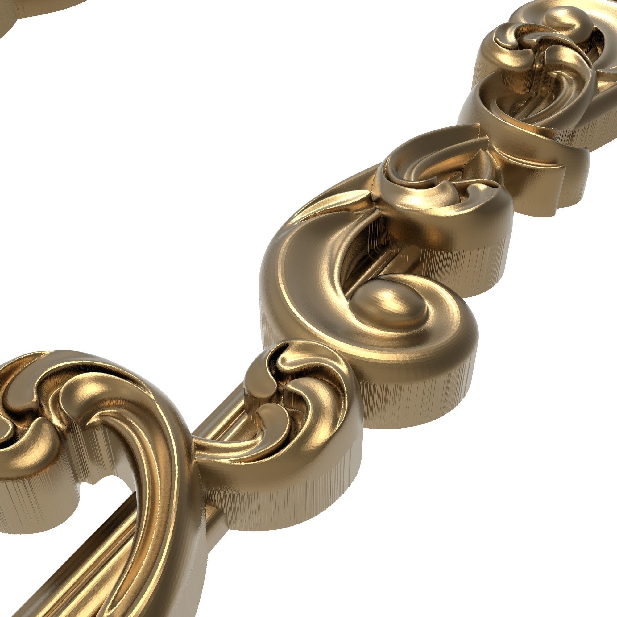 Carved Picture Frame 3D model_4