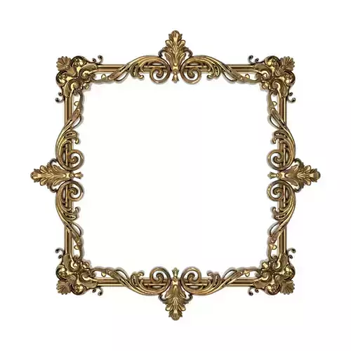 Carved Picture Frame 3D model
