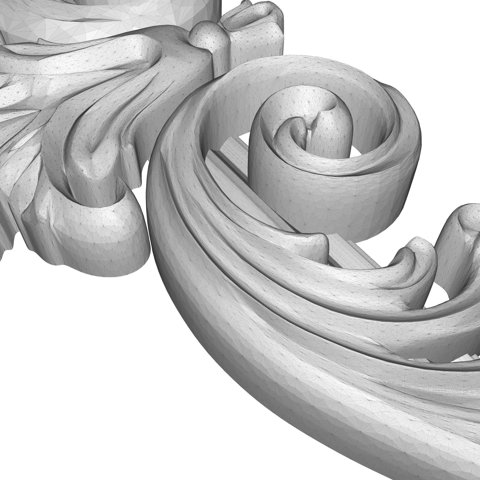 Carved Picture Frame 3D model_8