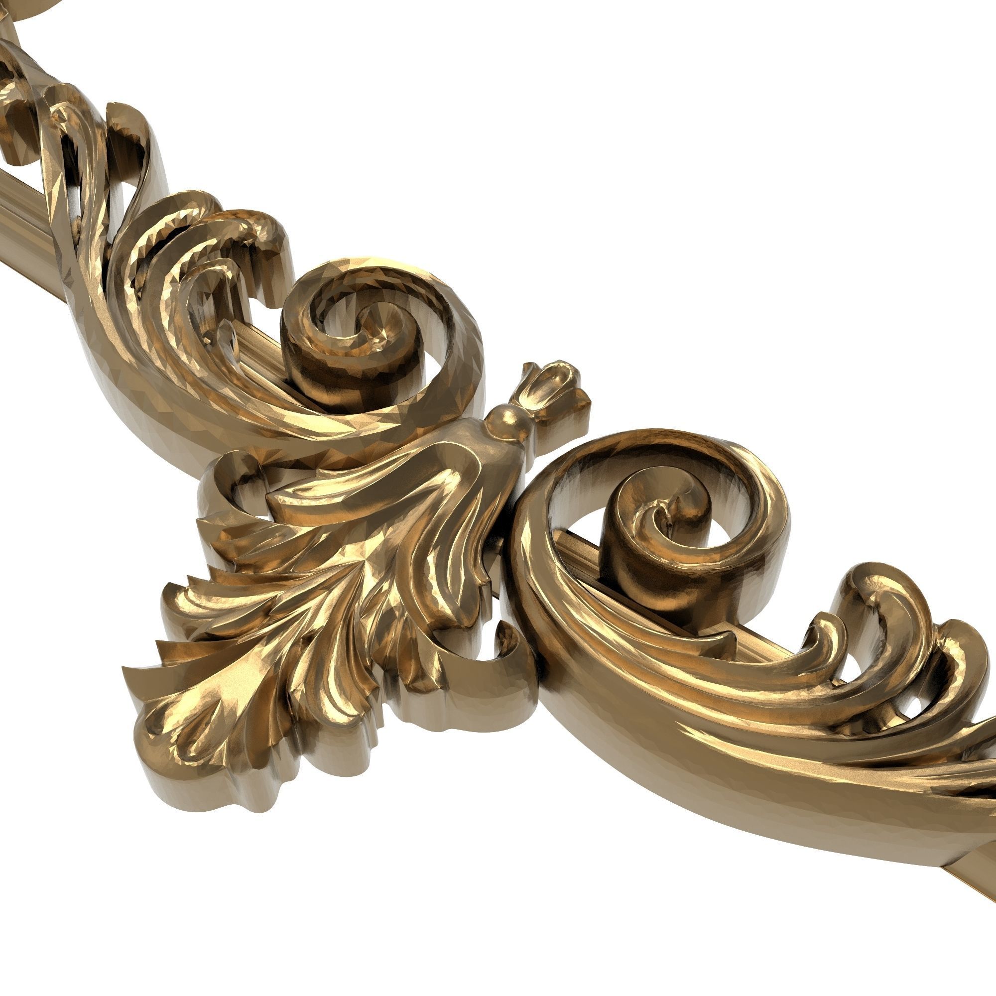 Carved Picture Frame 3D model_4