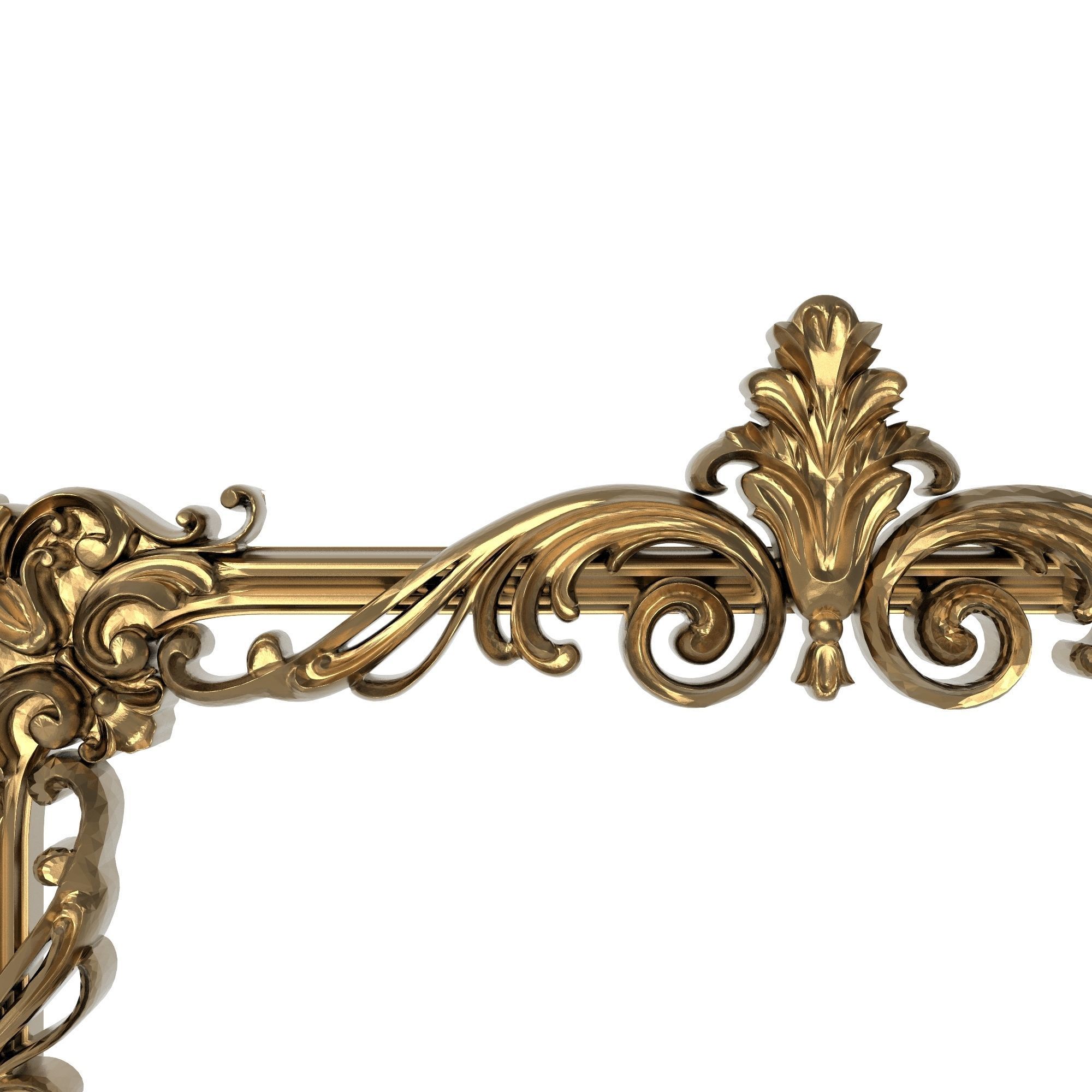 Carved Picture Frame 3D model_1