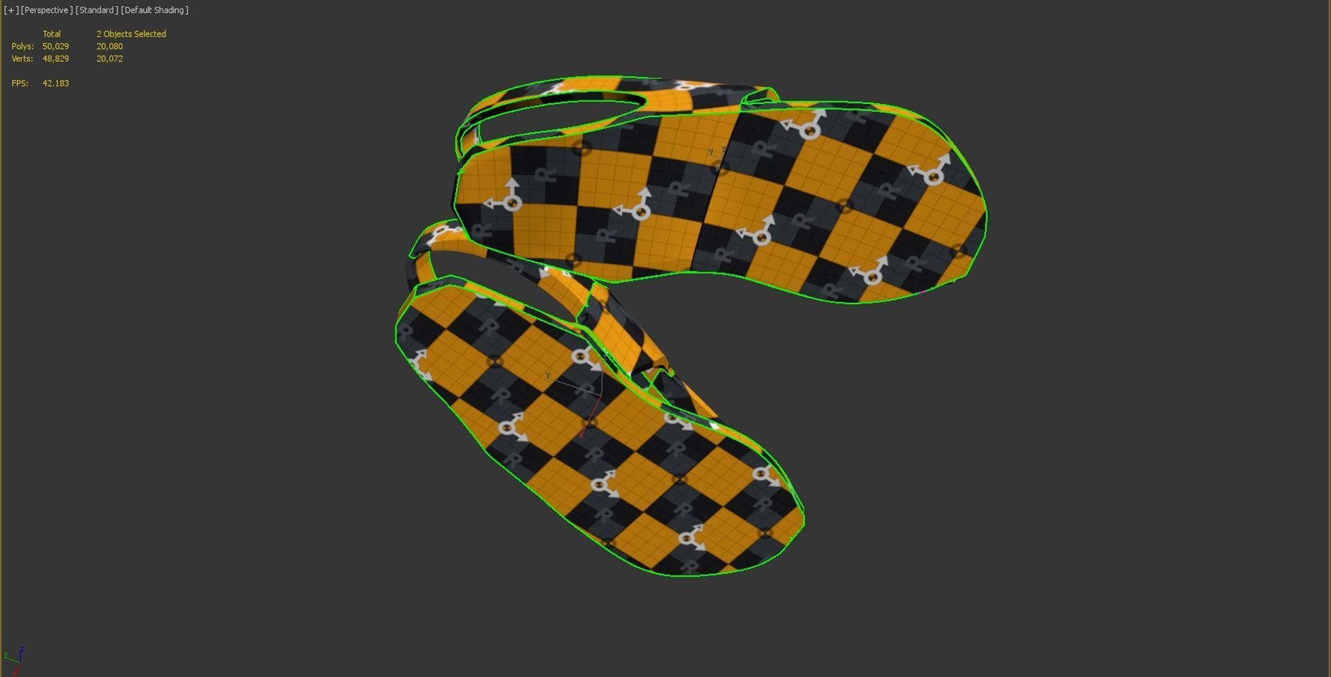 ZBrush African Female 01 Low-poly 3D model_16