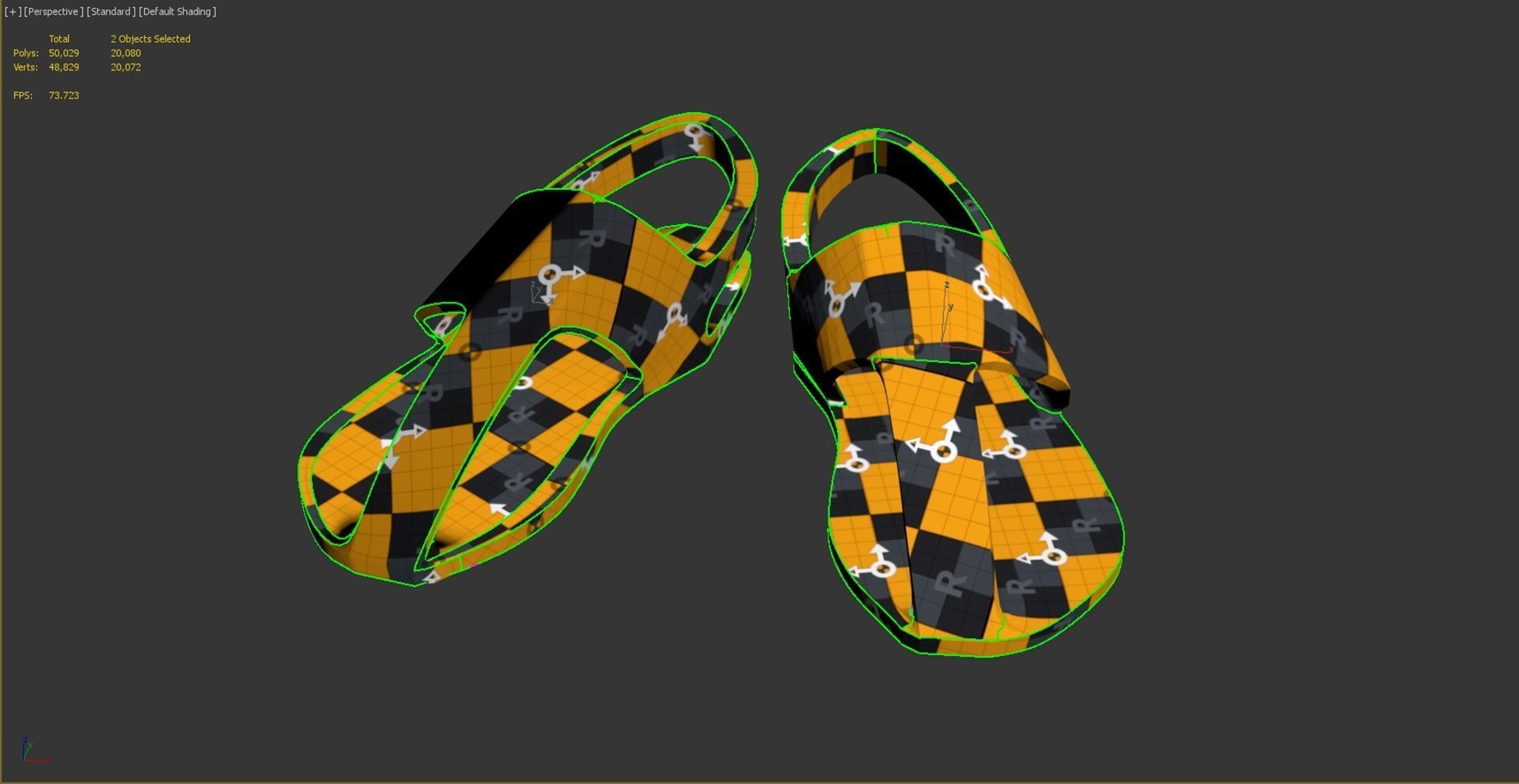 ZBrush African Female 01 Low-poly 3D model_15