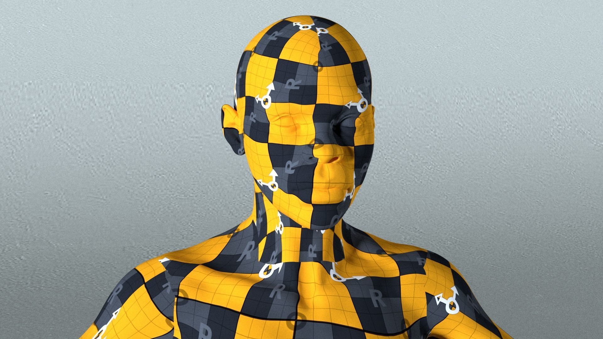 ZBrush African Female 01 Low-poly 3D model_14