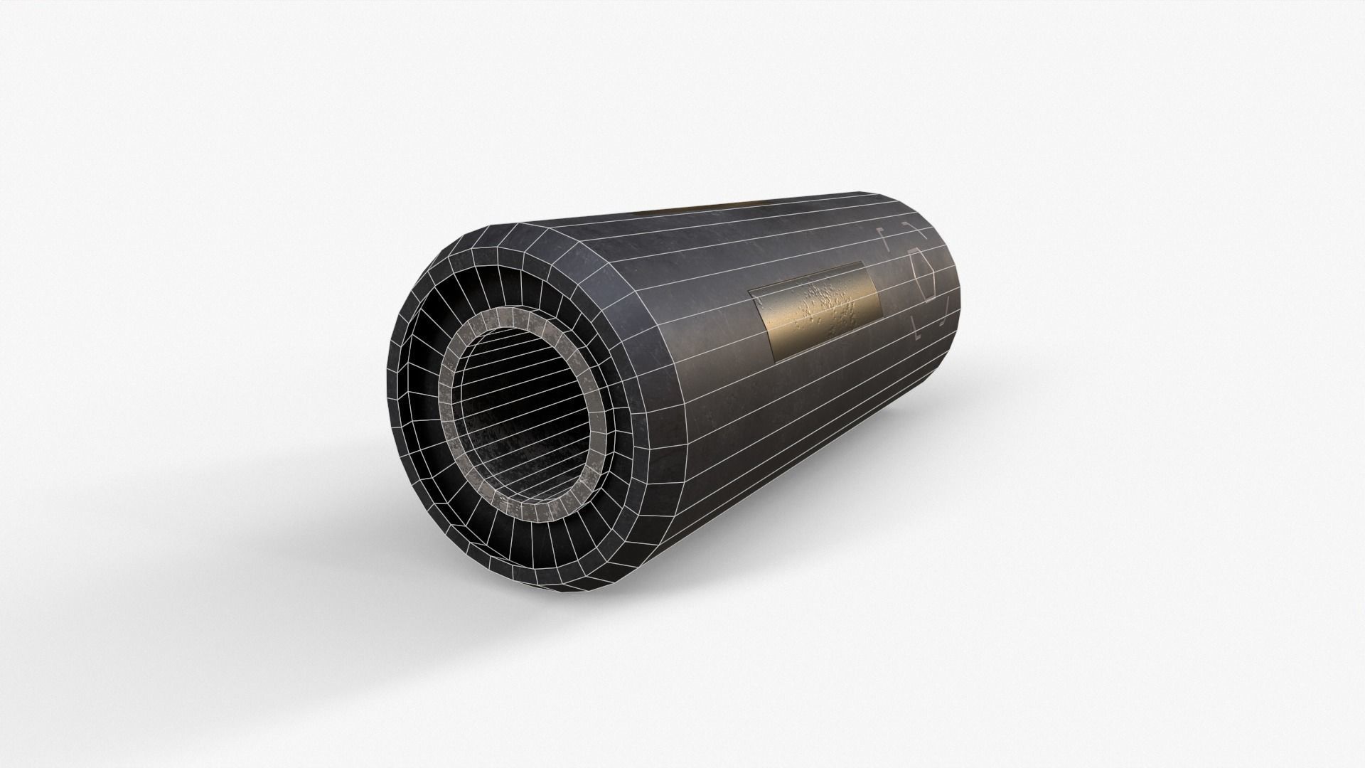 Silencer V5 Low-poly 3D model_4