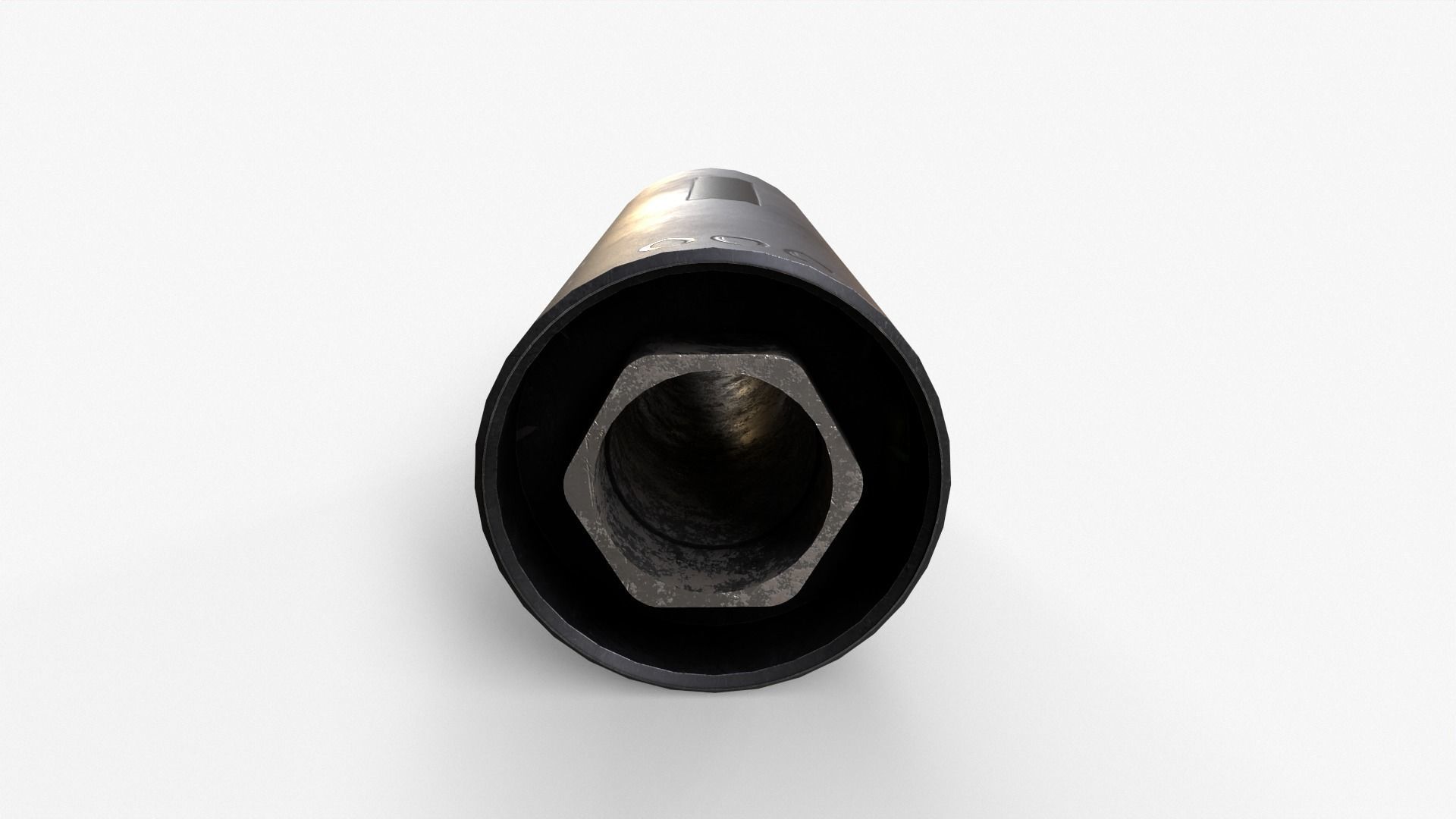 Silencer V5 Low-poly 3D model_7