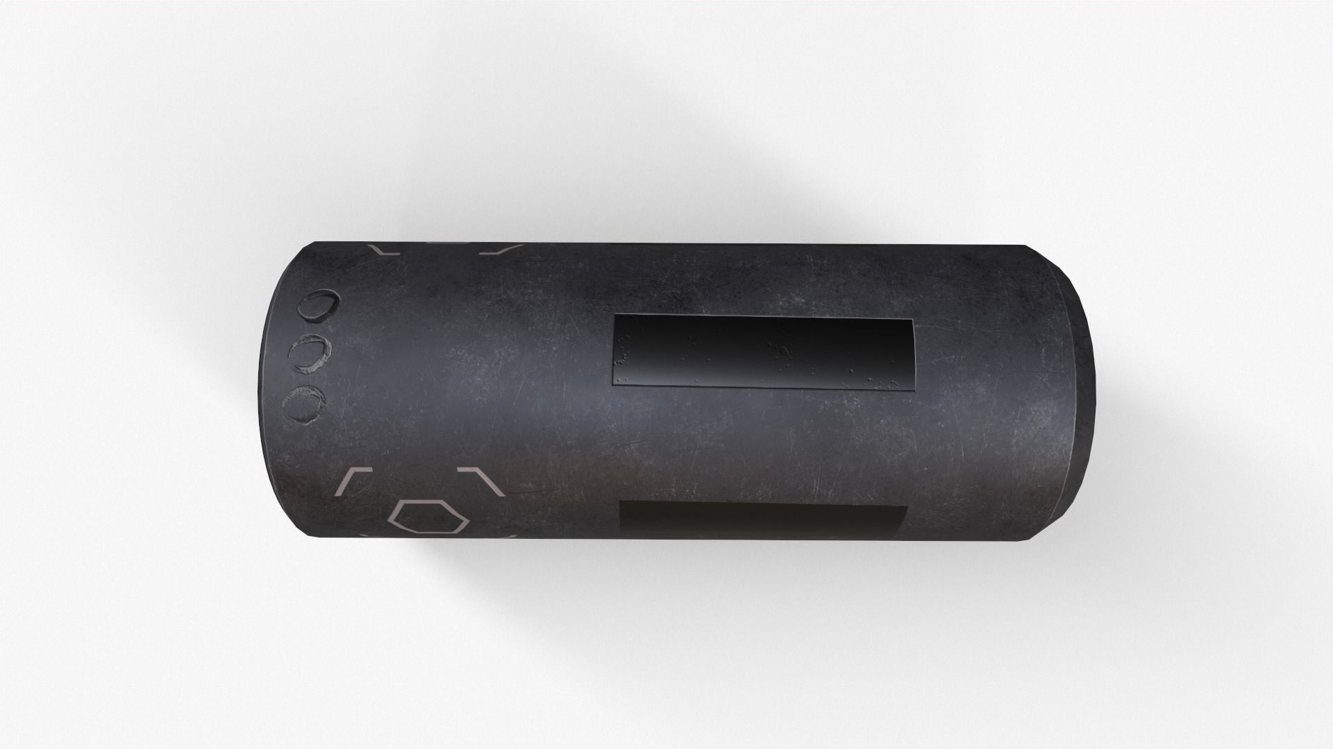 Silencer V5 Low-poly 3D model_13