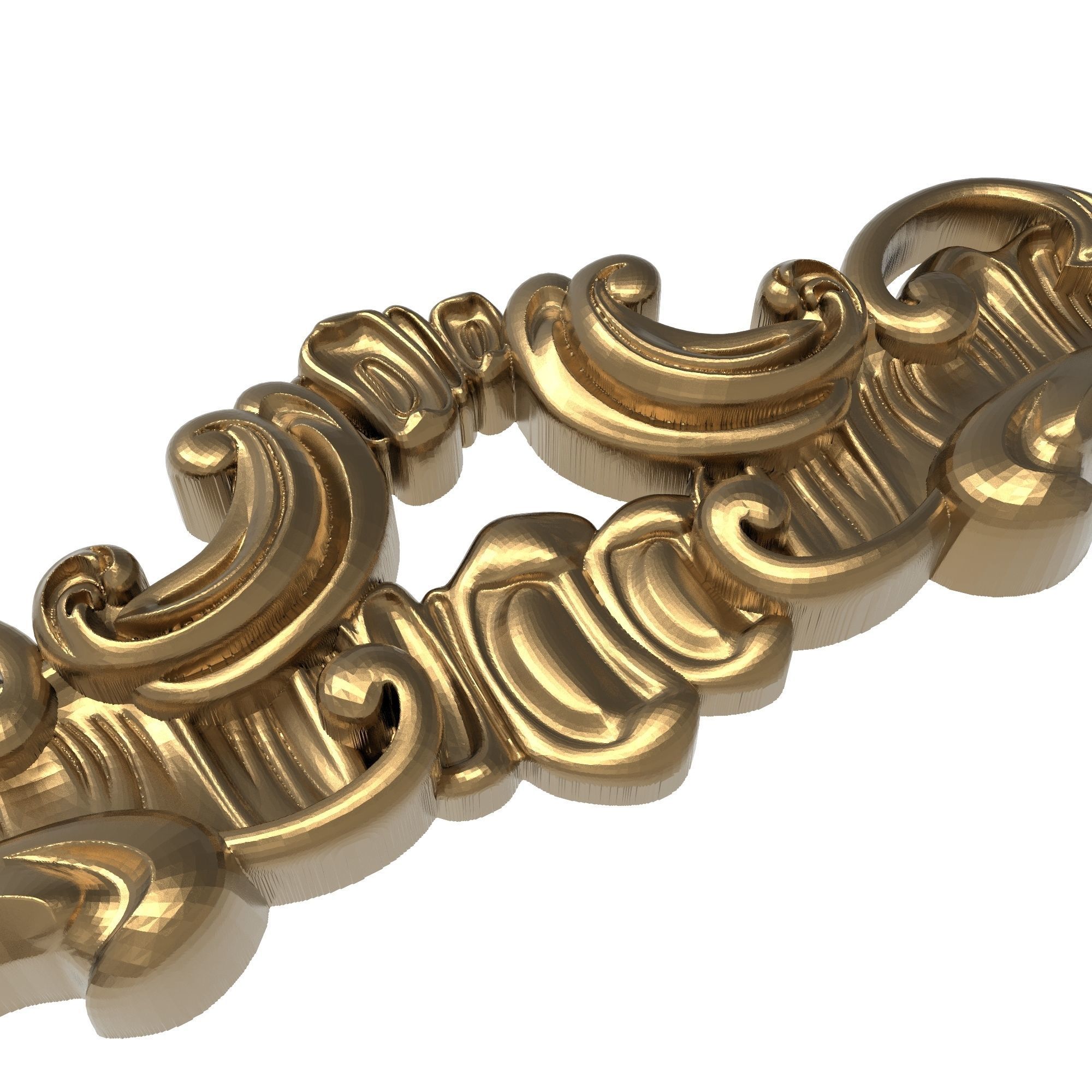 Carved Picture Frame 3D model_4