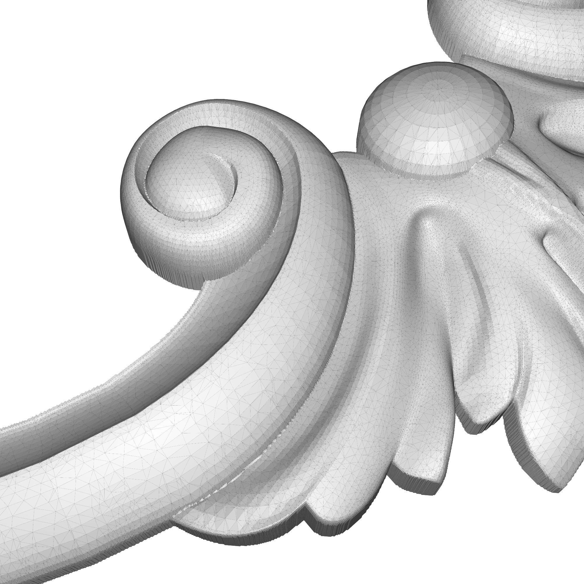 Carved Picture Frame 3D model_8