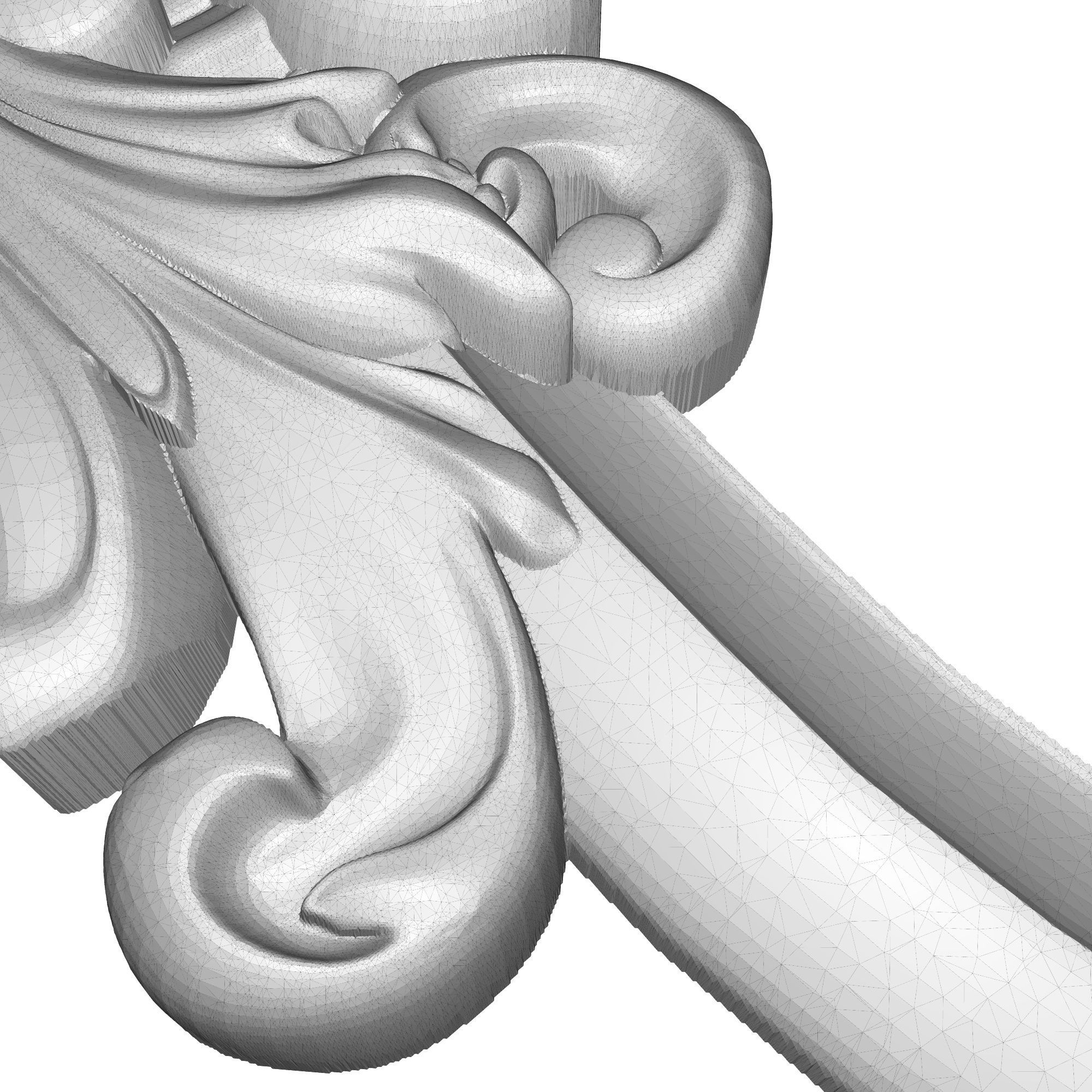 Carved Picture Frame 3D model_7