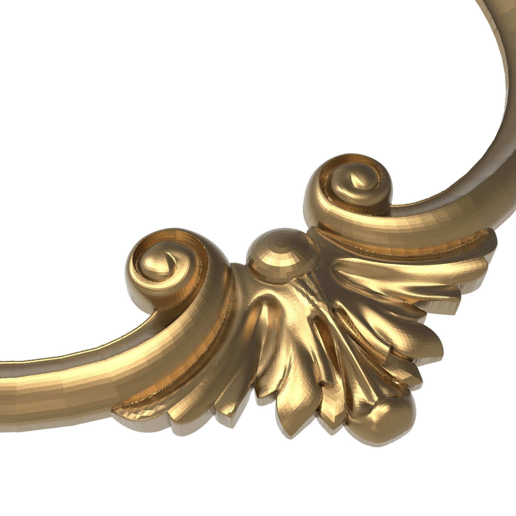 Carved Picture Frame 3D model_3