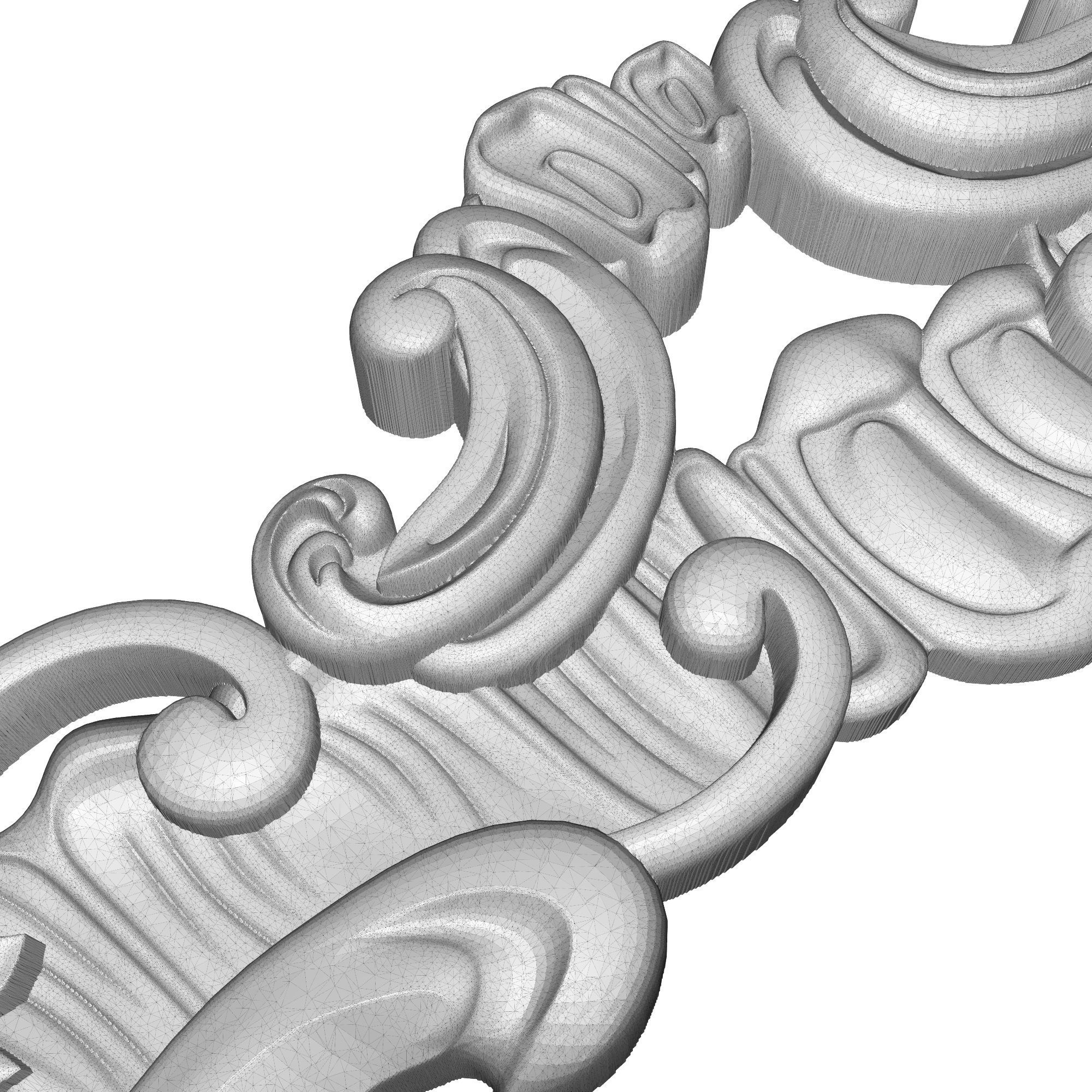 Carved Picture Frame 3D model_10