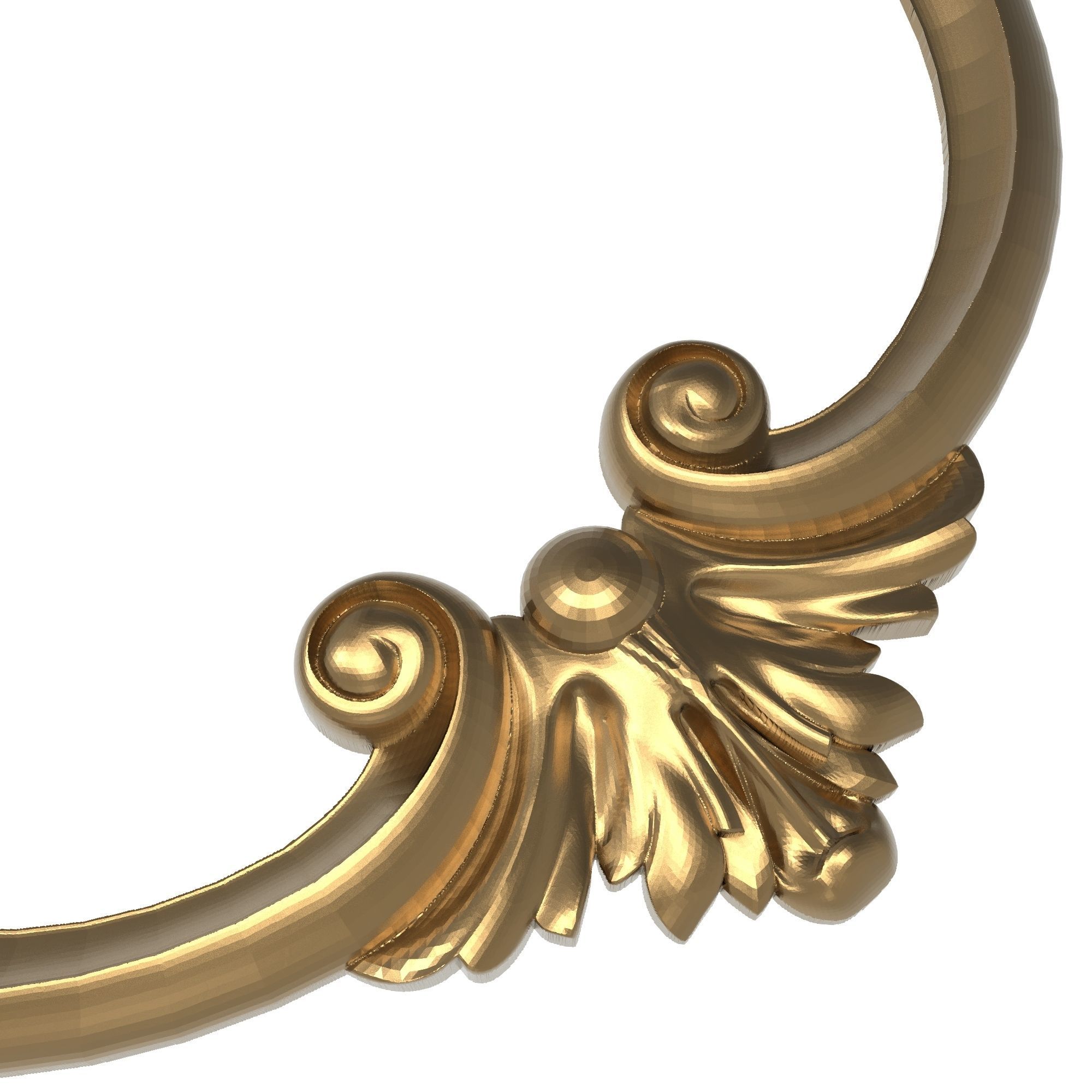 Carved Picture Frame 3D model_5