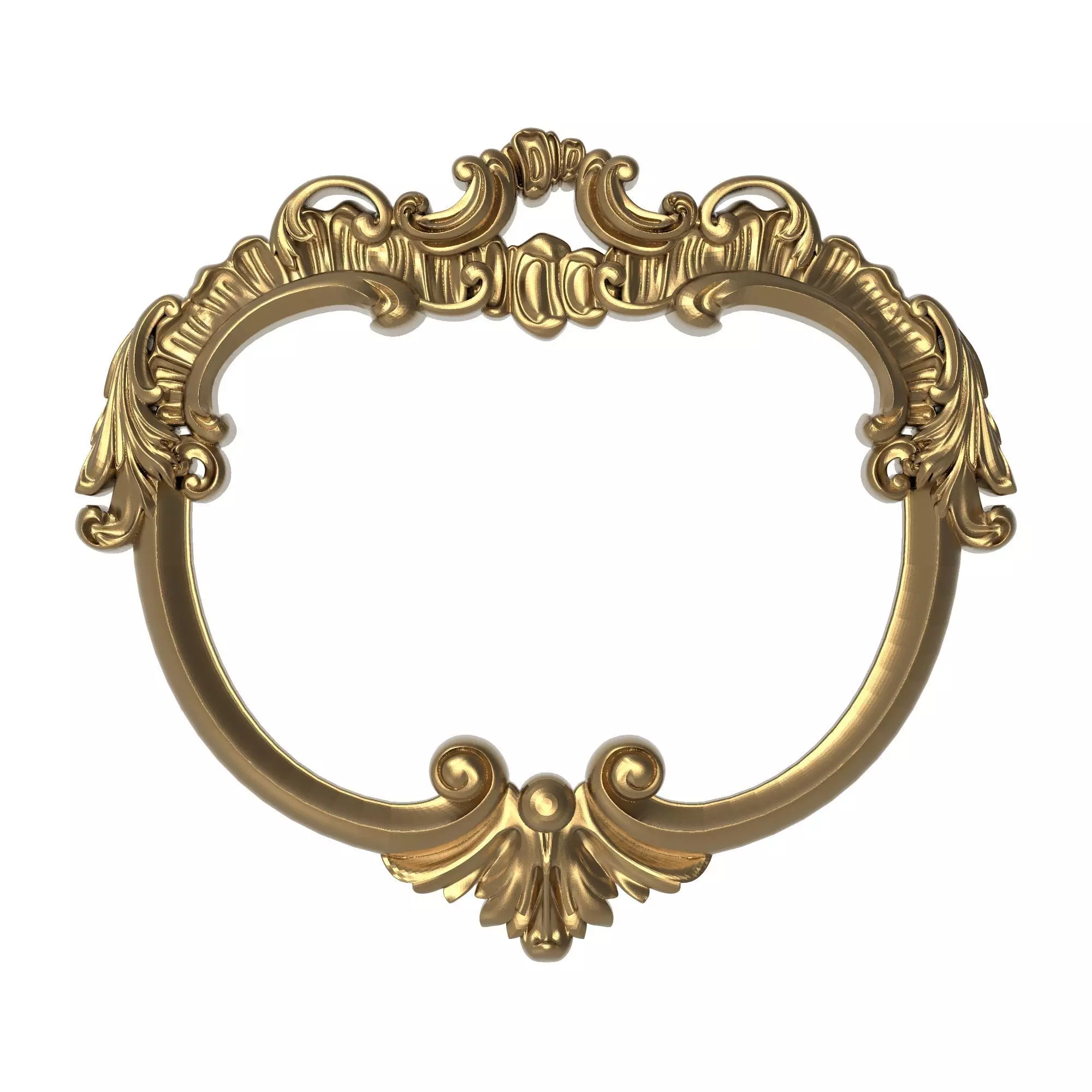 Carved Picture Frame 3D model_0