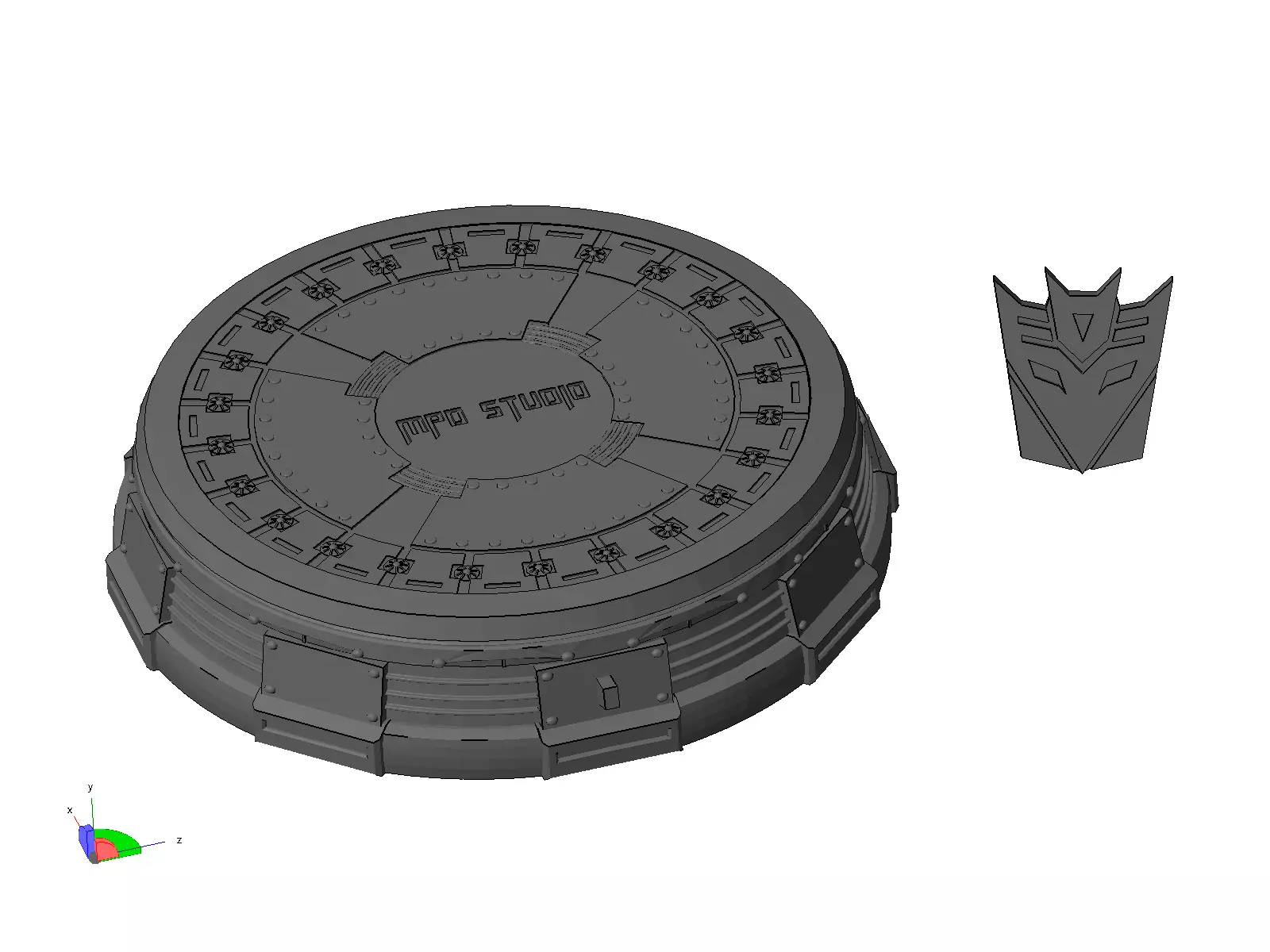 base transformers 3D print model_0