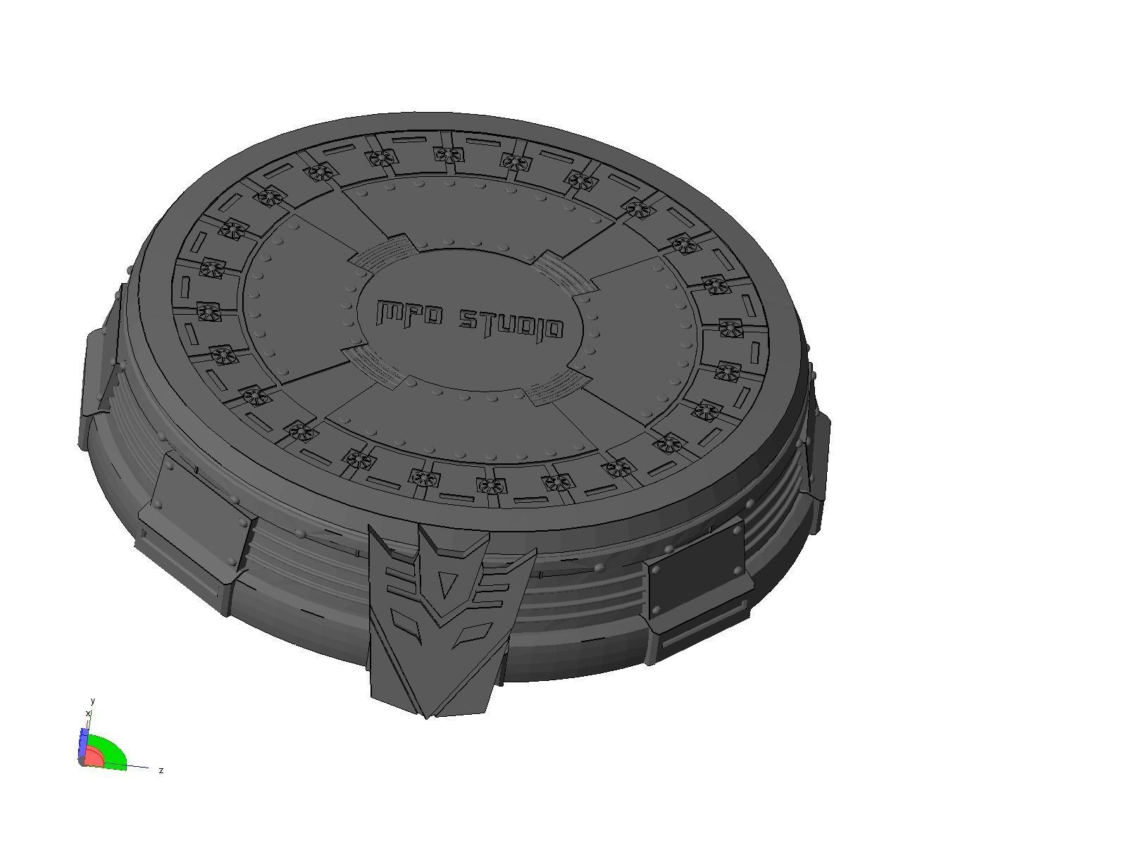 base transformers 3D print model_1