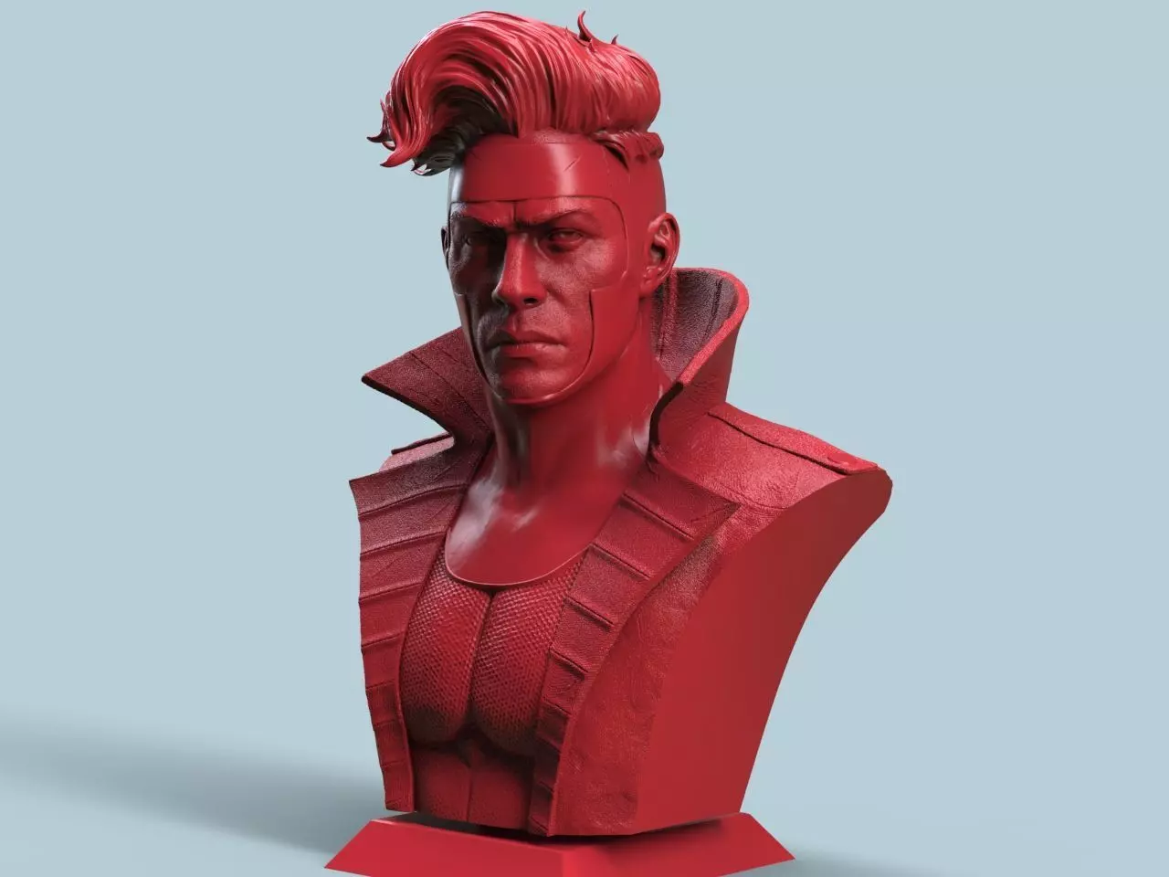 Gambit Bust 3D print model