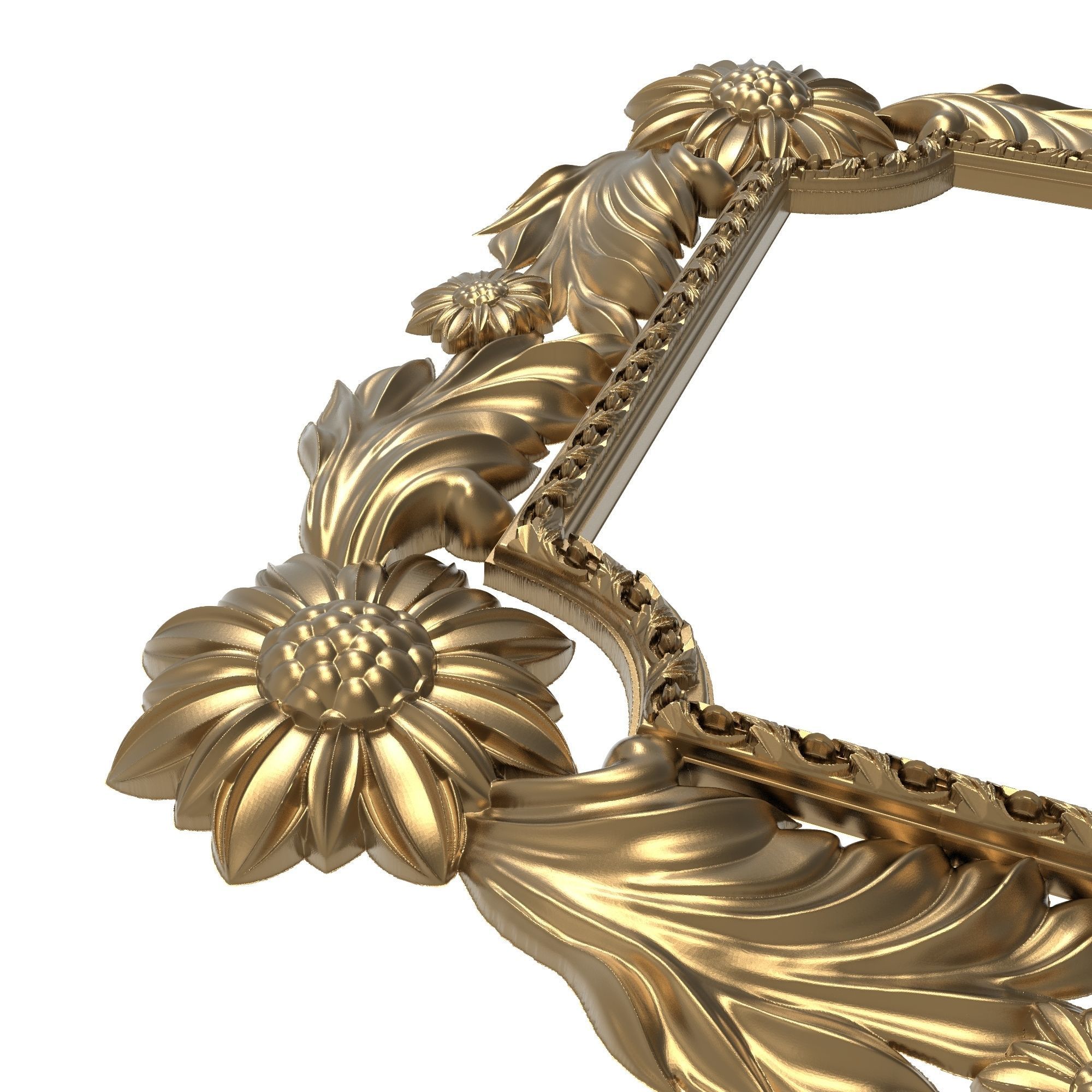 Carved Picture Frame 3D model_2