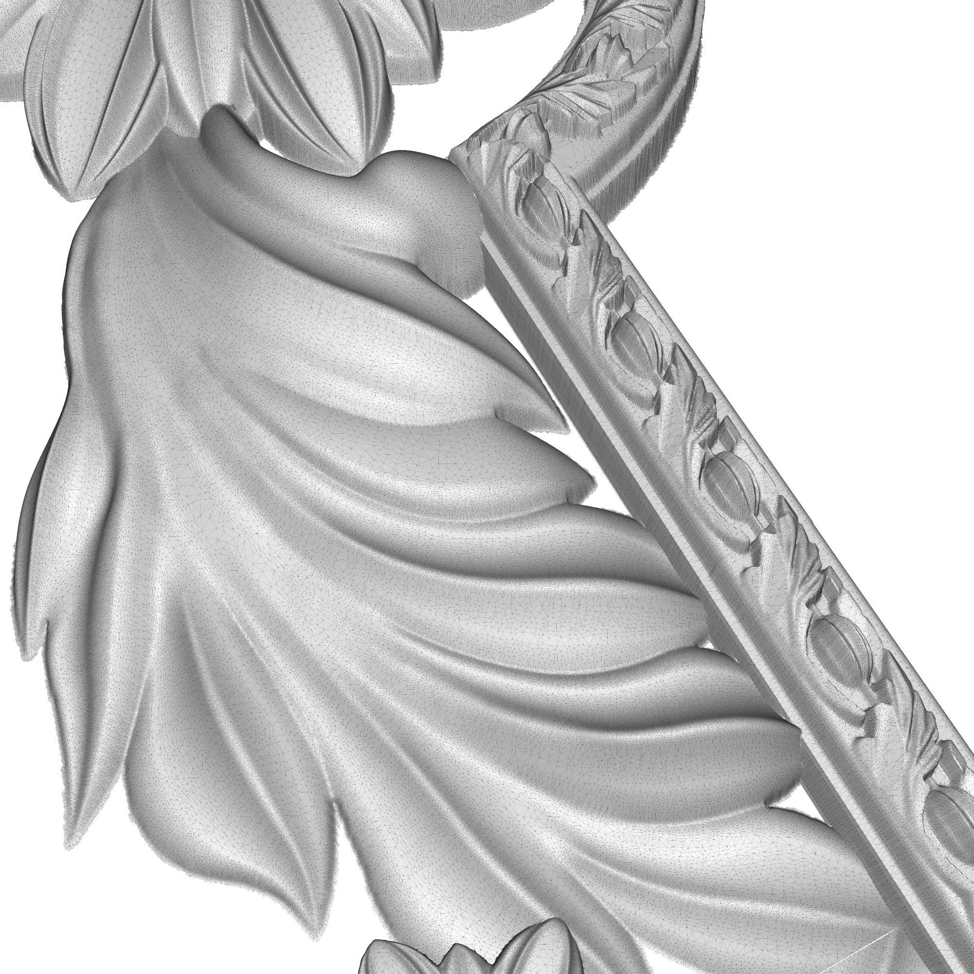 Carved Picture Frame 3D model_8