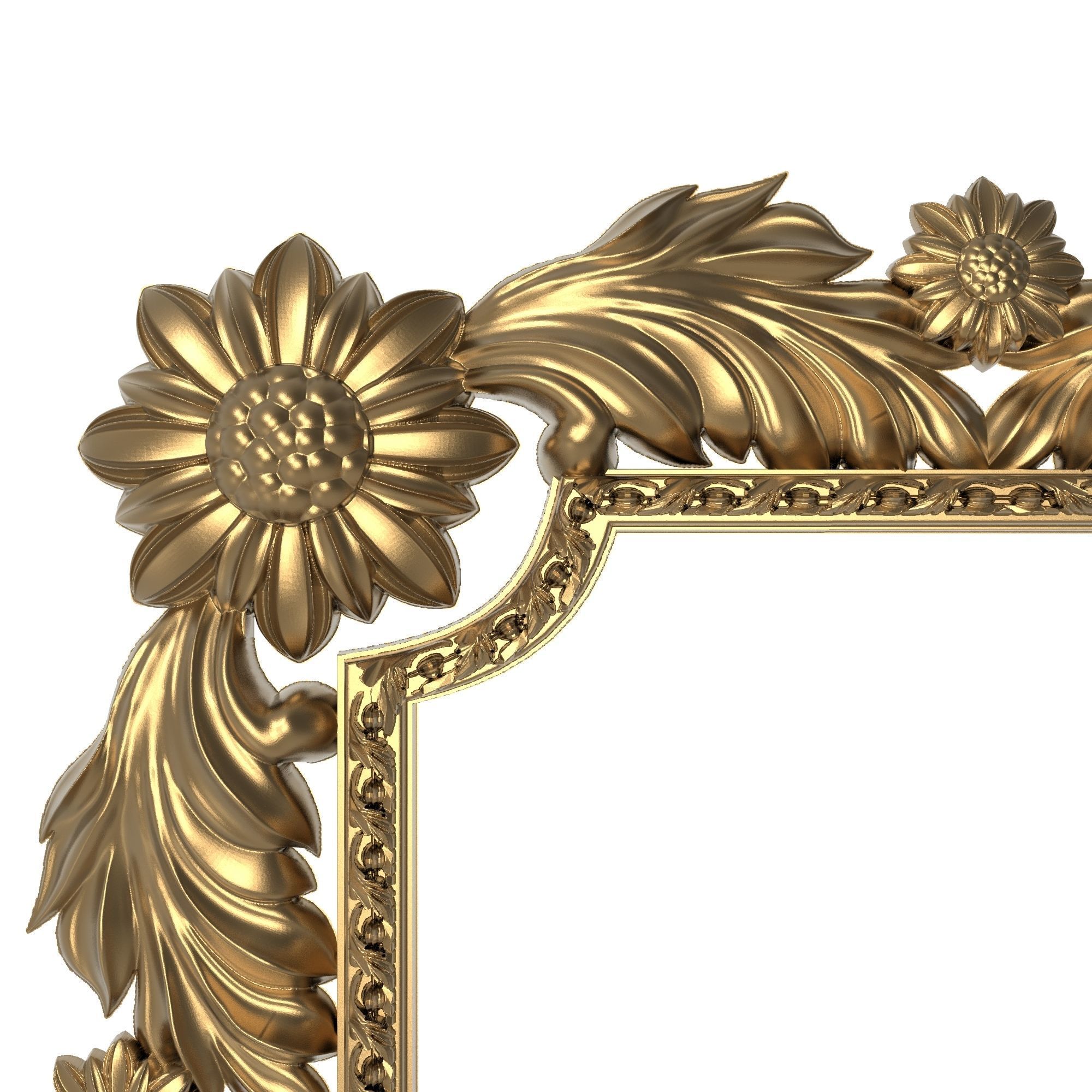 Carved Picture Frame 3D model_1