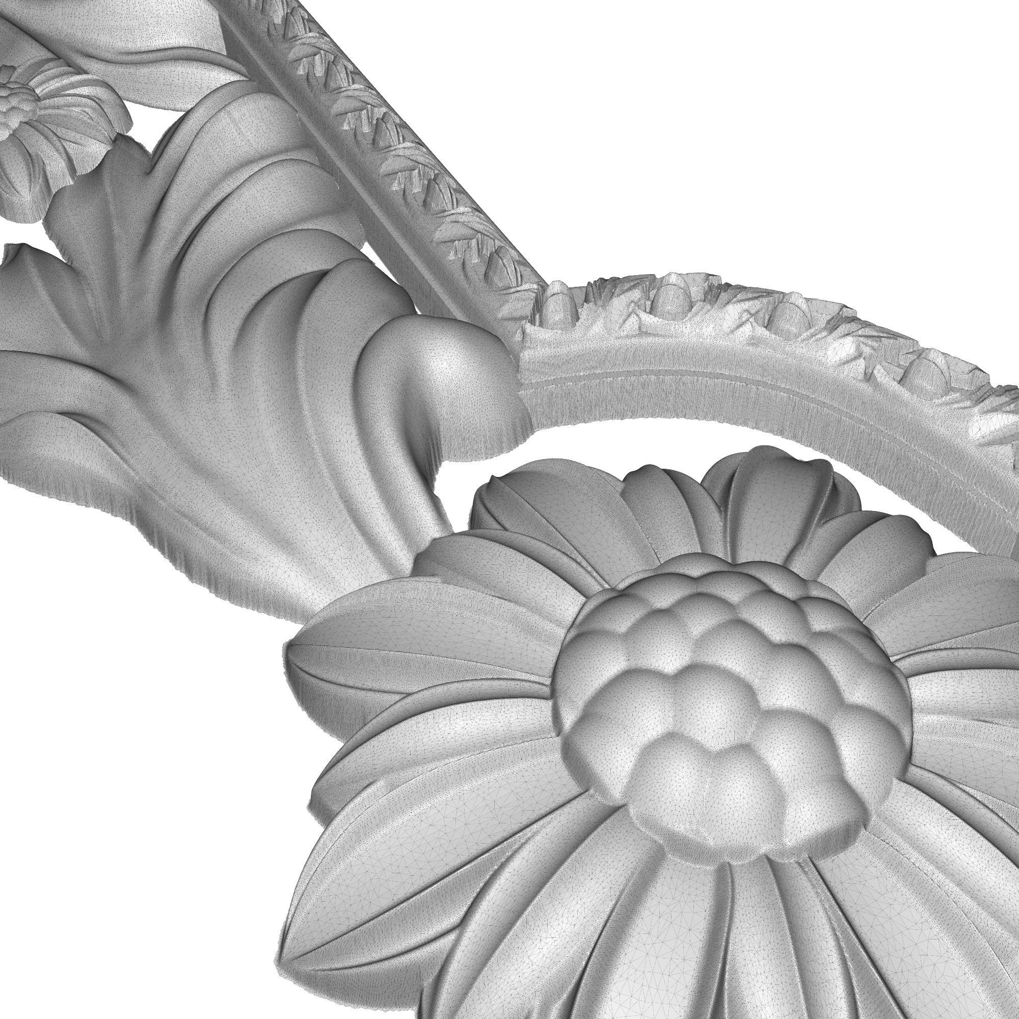 Carved Picture Frame 3D model_9