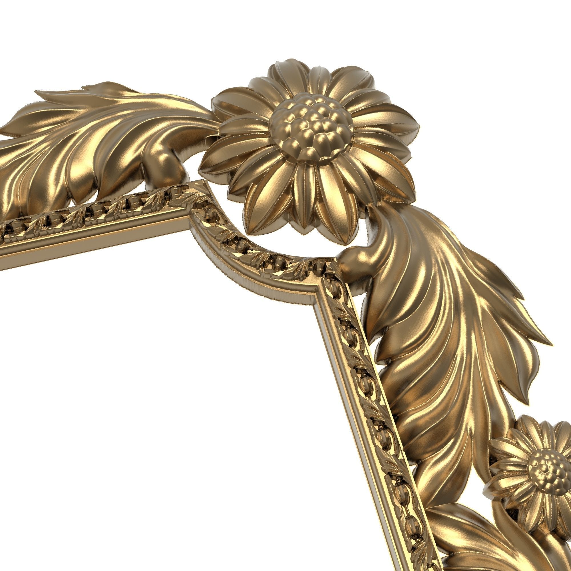 Carved Picture Frame 3D model_7
