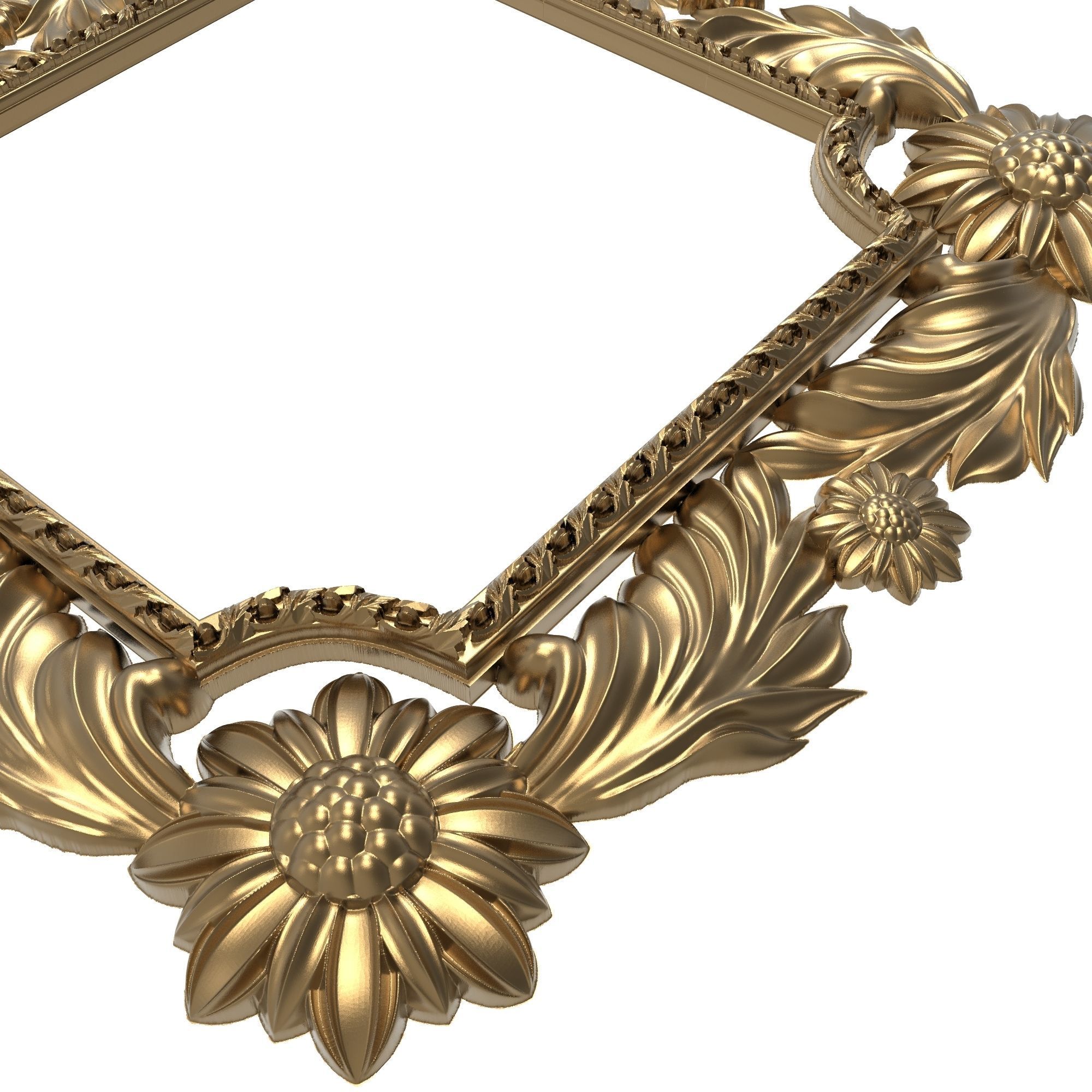 Carved Picture Frame 3D model_5