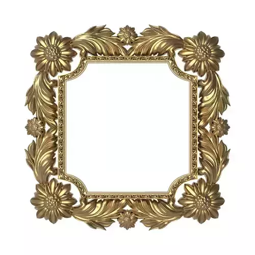 Carved Picture Frame 3D model